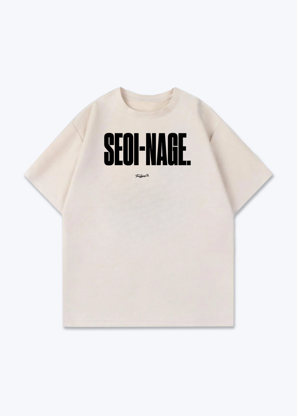 SEOI-NAGE - Oversized Shirt - Beige Front (Designed)