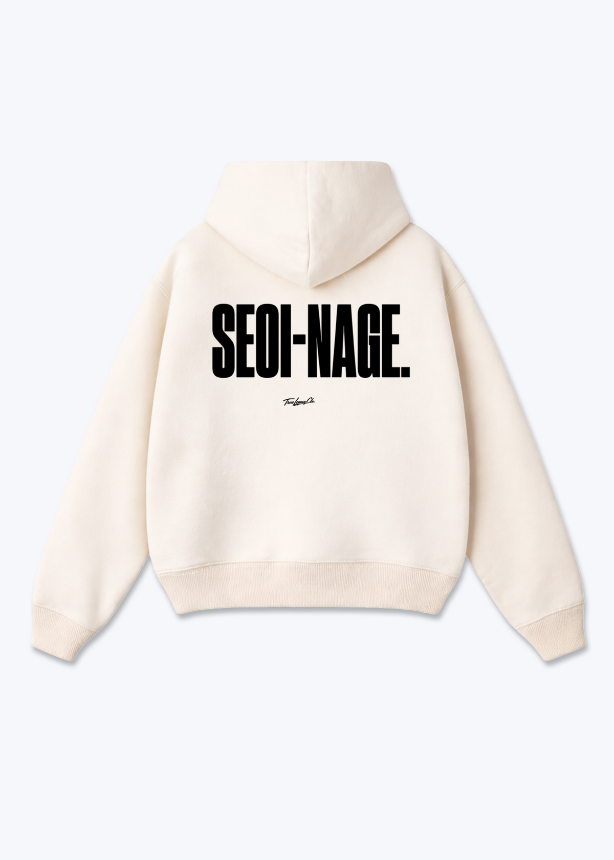 SEOI-NAGE - Oversized Hoodie - Beige Back (Designed)