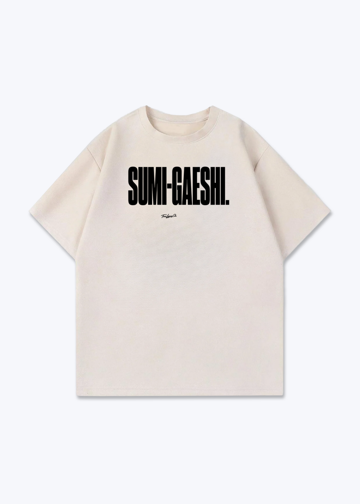 SUMI-GAESHI - Oversized Shirt - Beige Front (Designed)