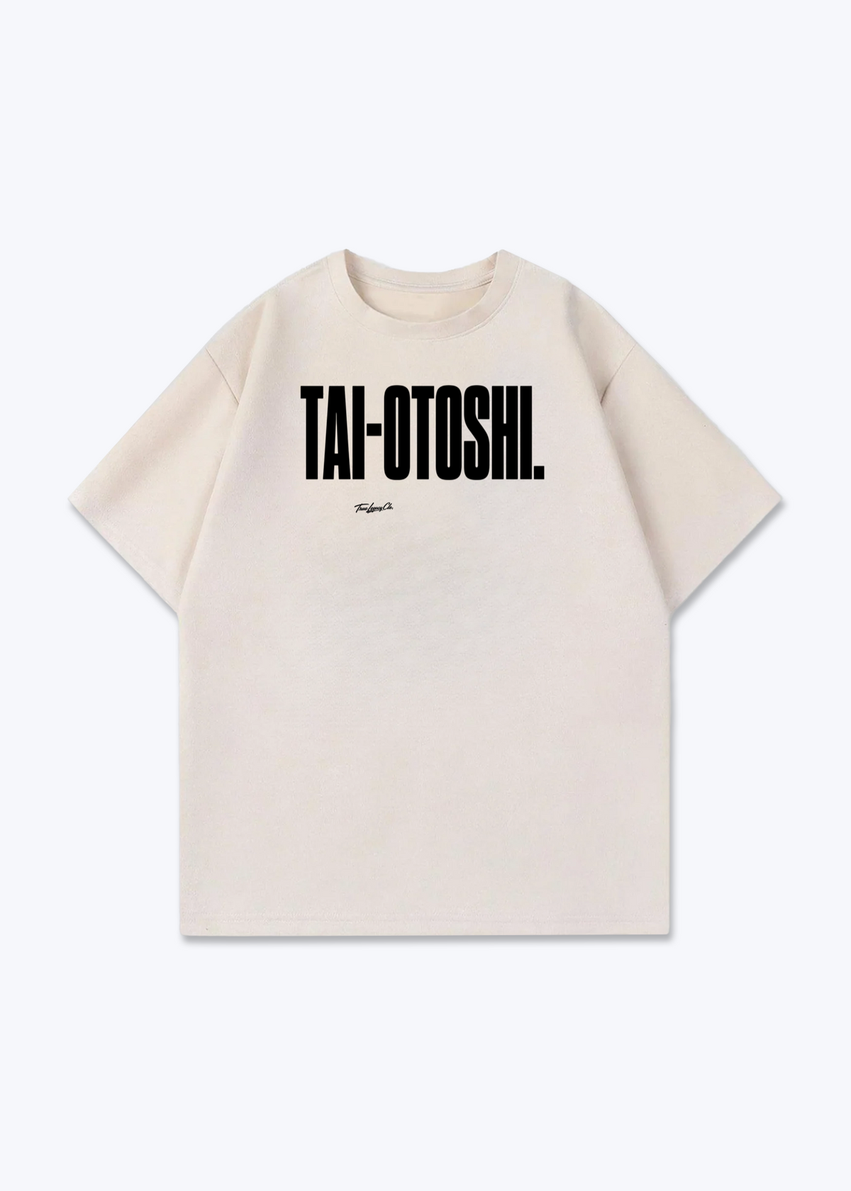TAI-OTOSHI - Oversized Shirt - Beige Front (Designed)