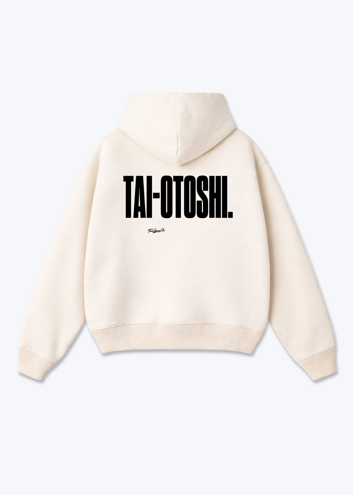 TAI-OTOSHI - Oversized Hoodie - Beige Back (Designed)