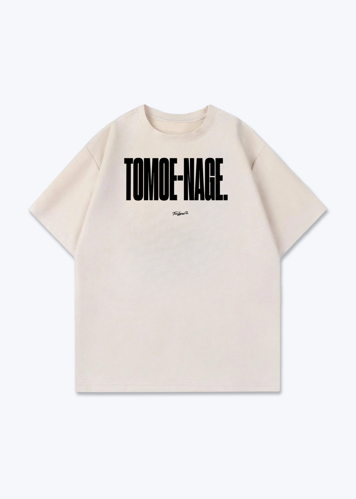TOMOE NAGE - Oversized Shirt - Beige Front (Designed)