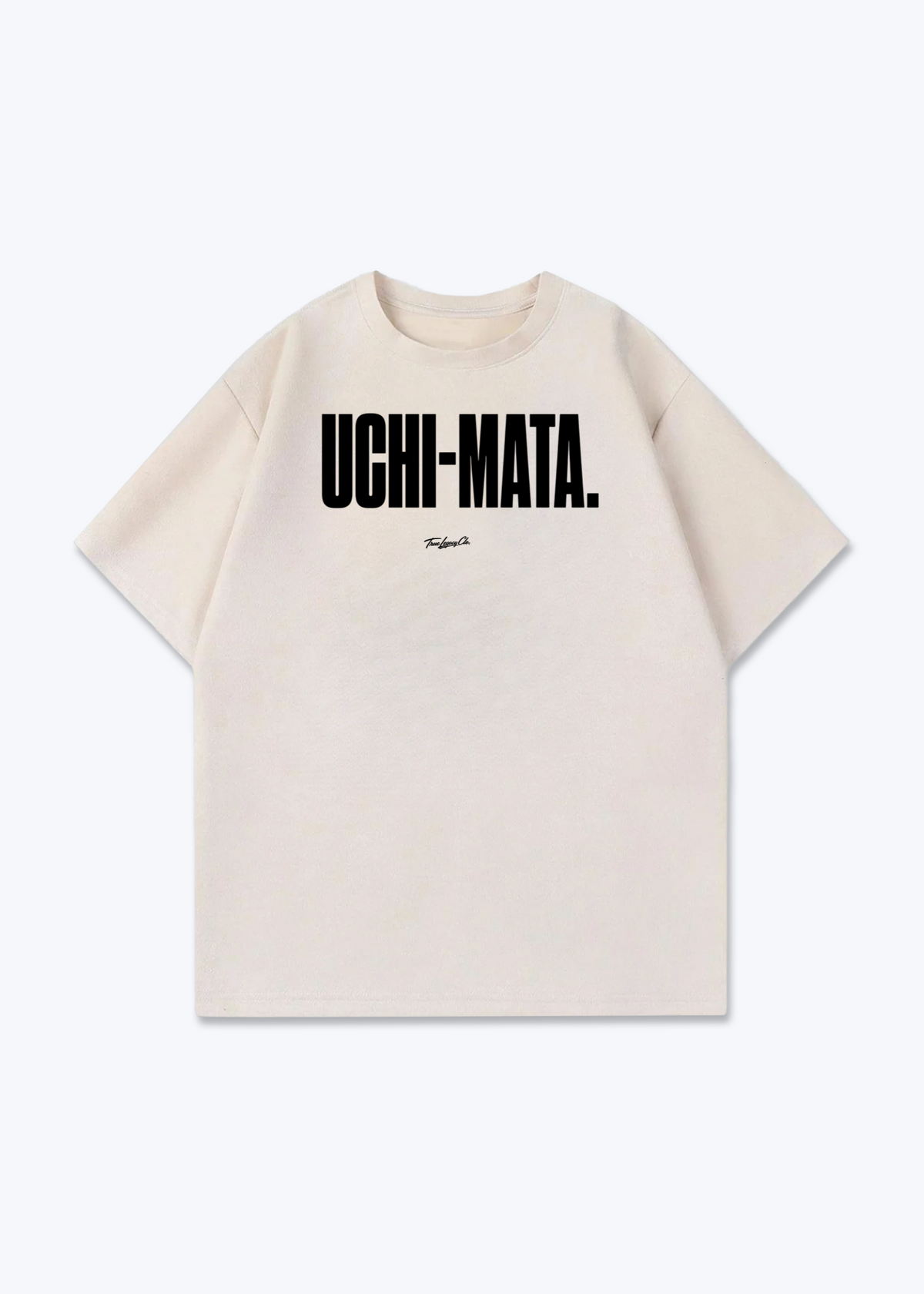 UCHI-MATA - Oversized Shirt - Beige Front (Designed)