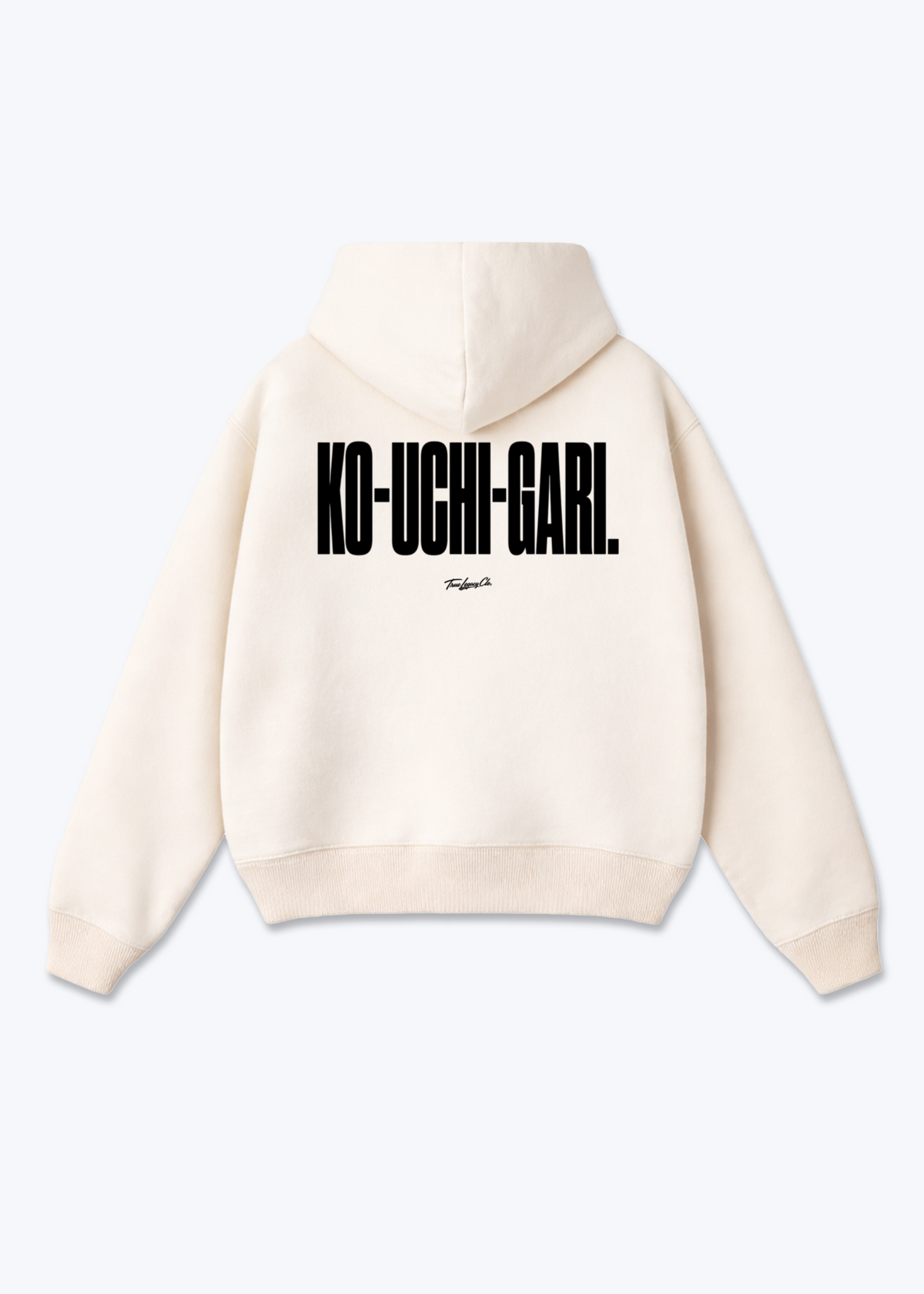 KO-UCHI-GARI - Oversized Hoodie - Beige Back (Designed)