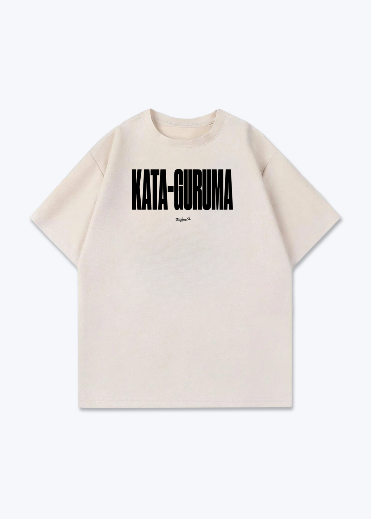 KATA-GURUMA - Oversized Shirt - Beige Front (Designed)