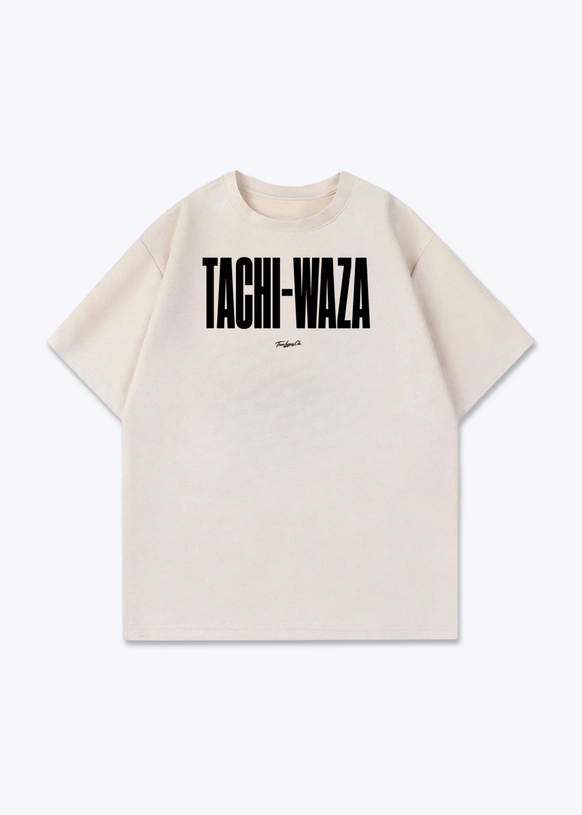 TACHI-WAZA - Oversized Shirt - Beige Front (Designed)