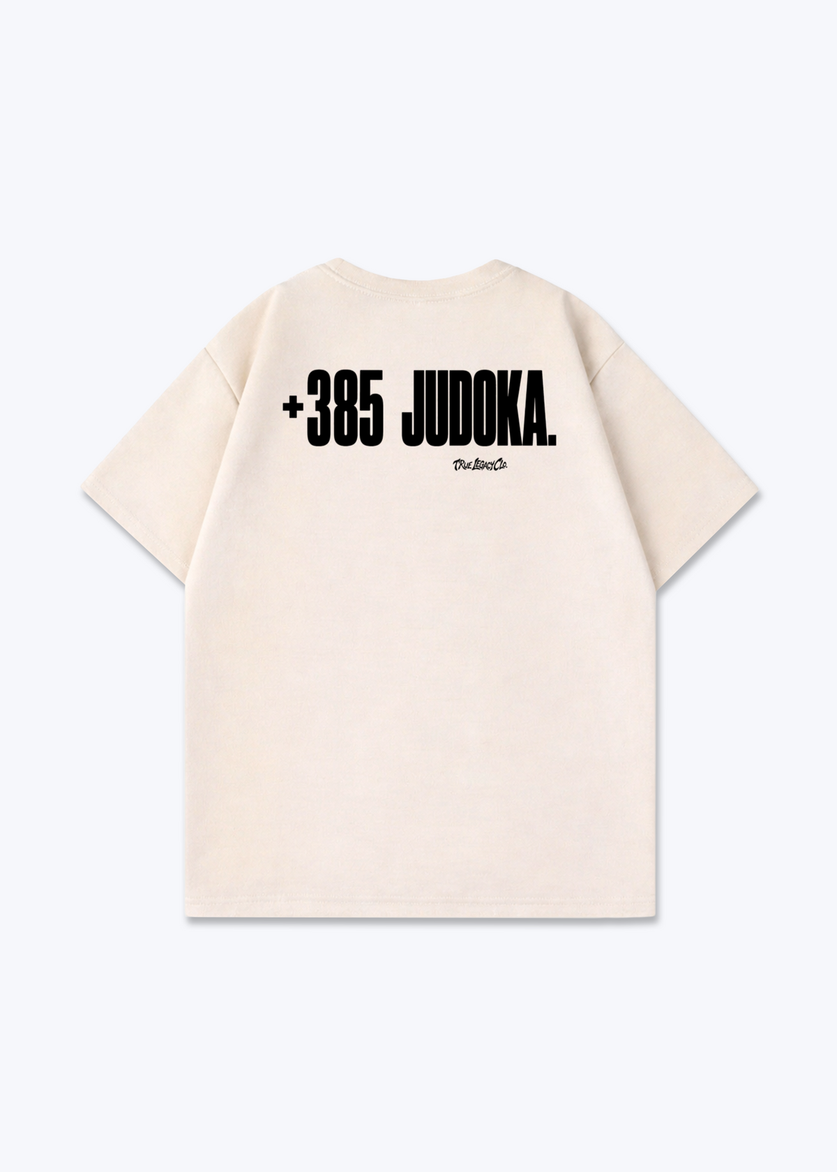 +385 JUDOKA (CRO) - Oversized Shirt - Beige Back (Designed)