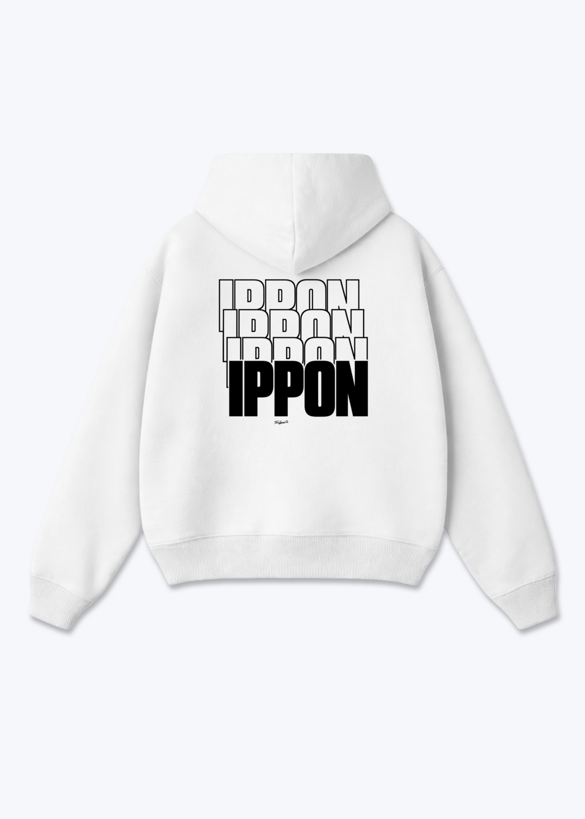 IPPON ECHO - Oversized Hoodie - White Back (Designed)
