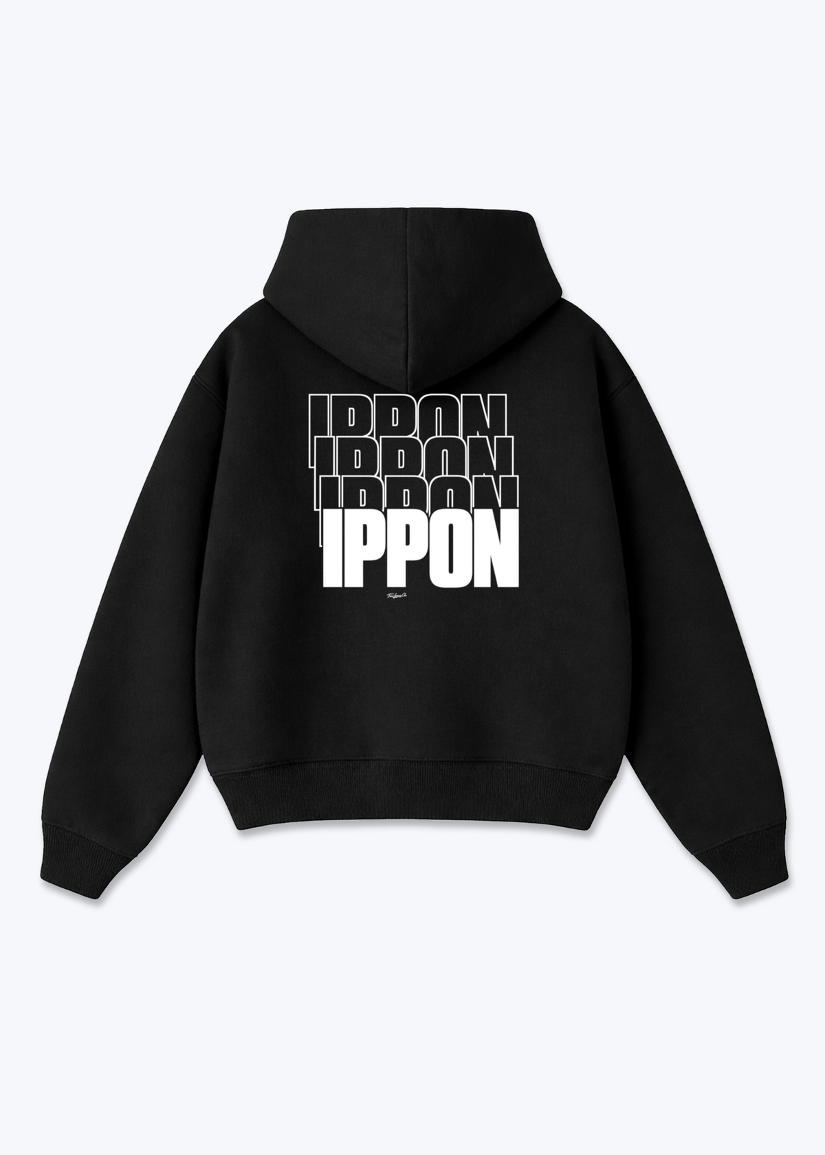 IPPON ECHO - Oversized Hoodie - Black Back (Designed)