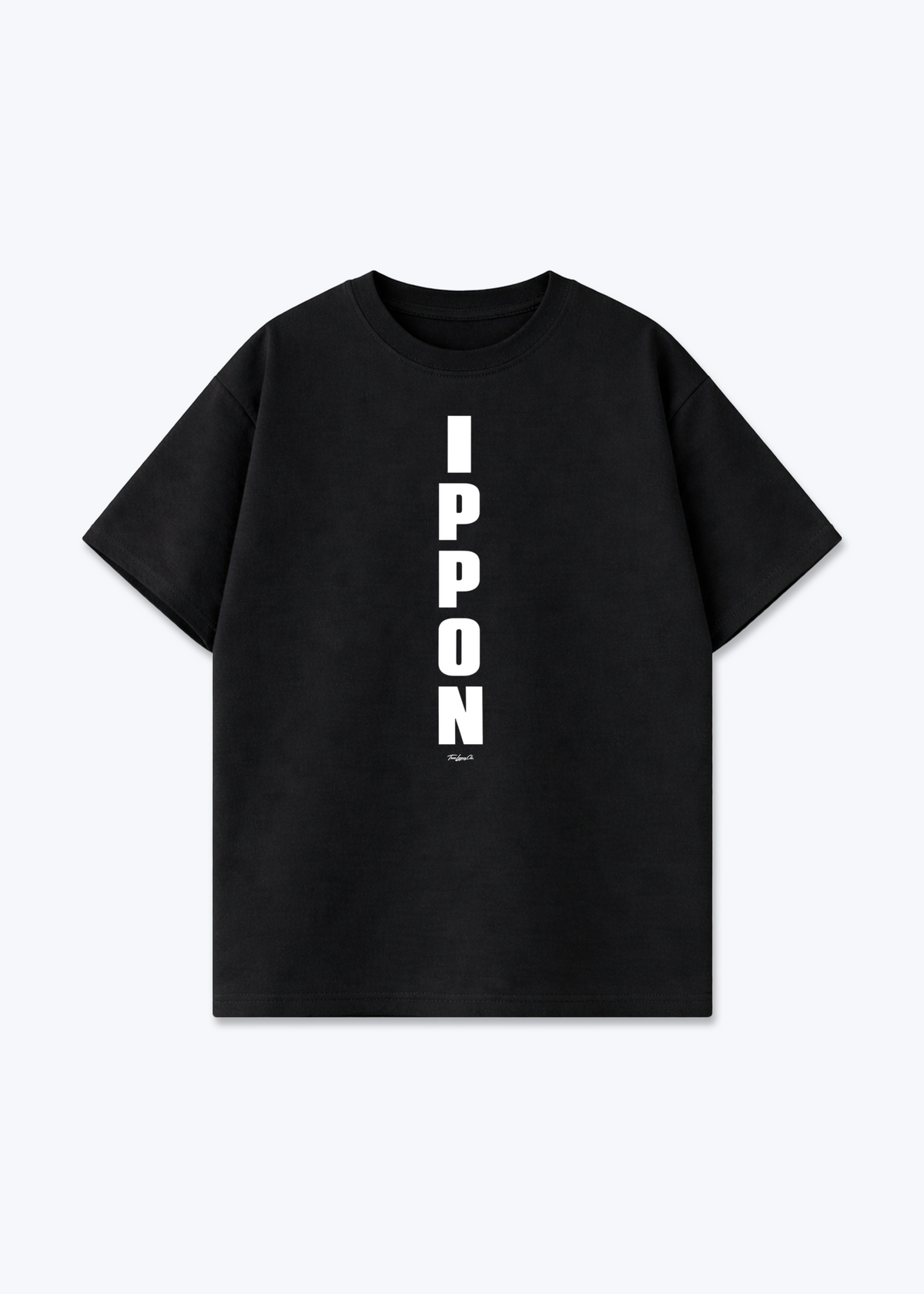 VERTICAL IPPON - Oversized Shirt - Black Front (Designed)
