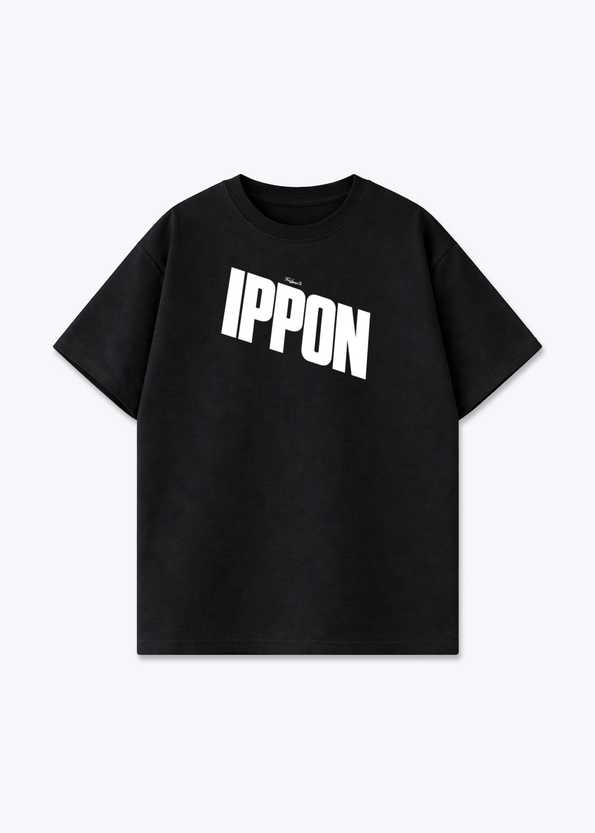 IPPON DIAGONAL - Oversized Shirt - Black Front (Designed)