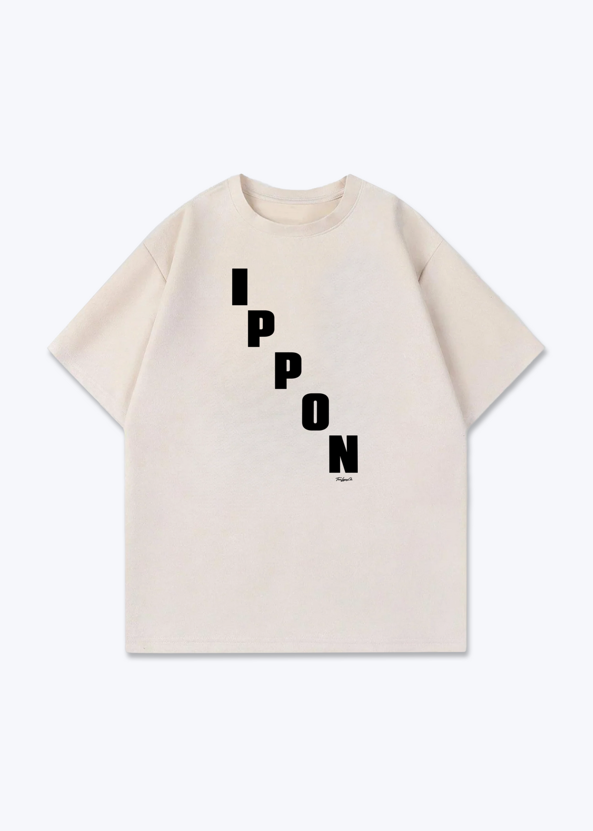 IPPON DIAGONAL STACK - Oversized Shirt - Beige Front (Designed)