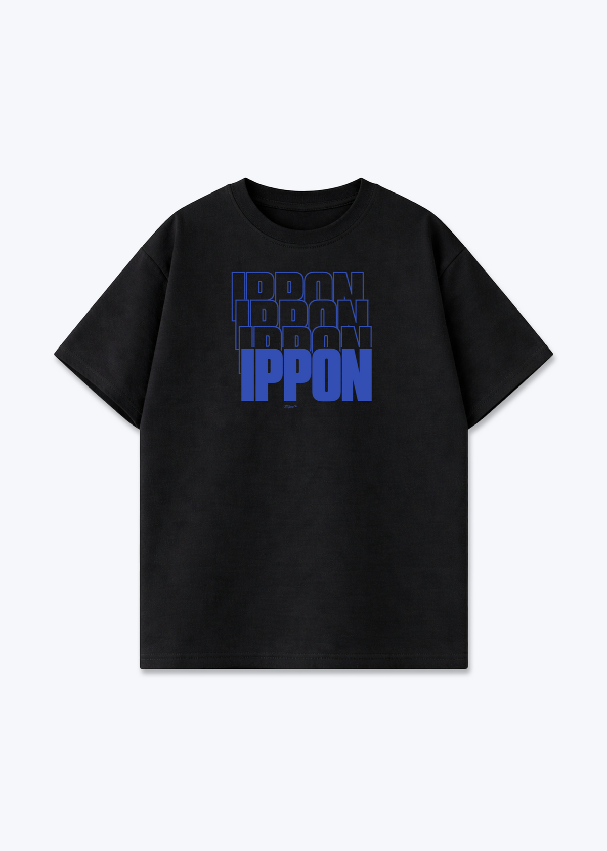 IPPON ECHO (ORIGINAL) - Oversized Shirt - Black Front (Designed)