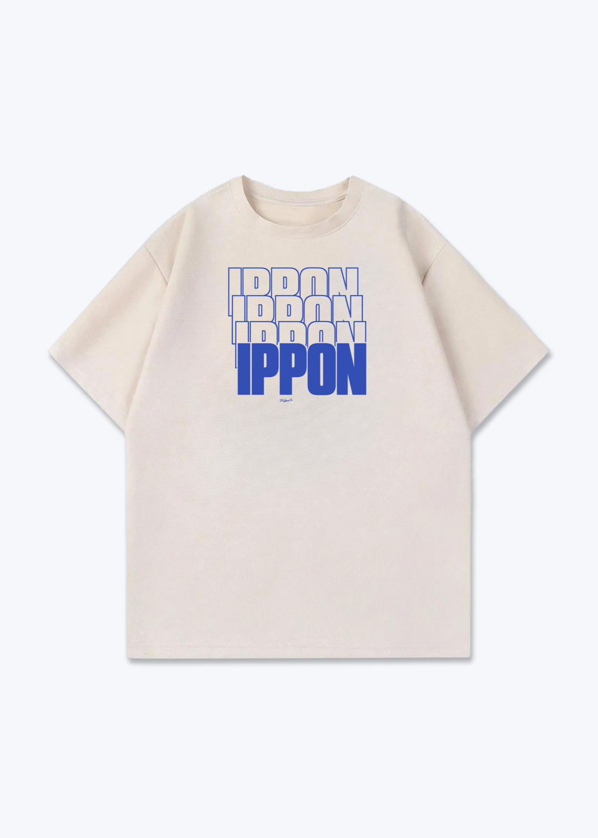 IPPON ECHO (ORIGINAL) - Oversized Shirt - Beige Front (Designed)