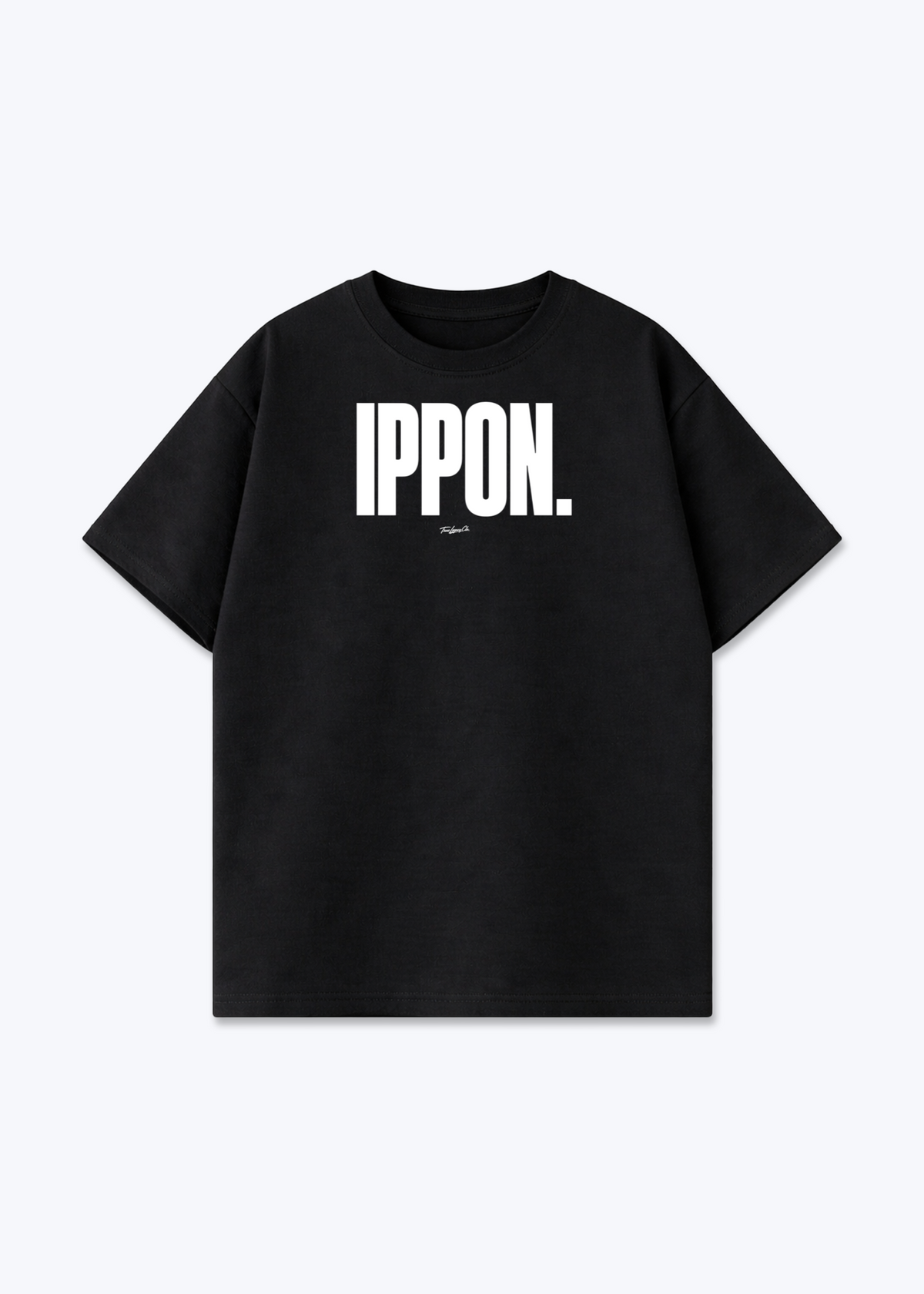 IPPON. - Oversized Shirt - Black Front (Designed)