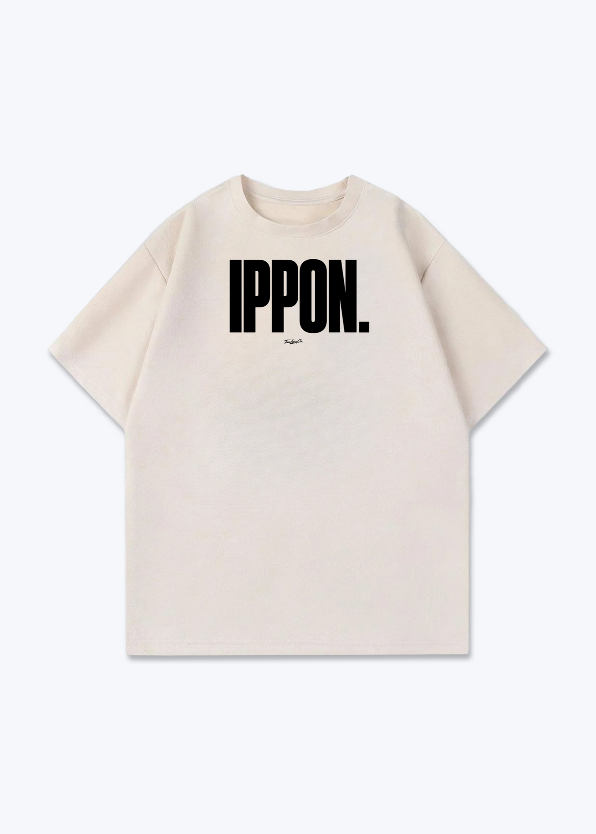 IPPON. - Oversized Shirt - Beige Front (Designed)