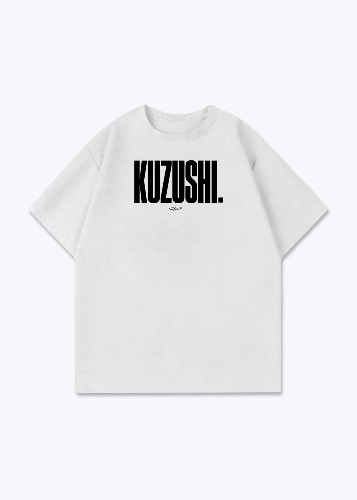 KUZUSHI - Oversized Shirt - White Front (Designed)