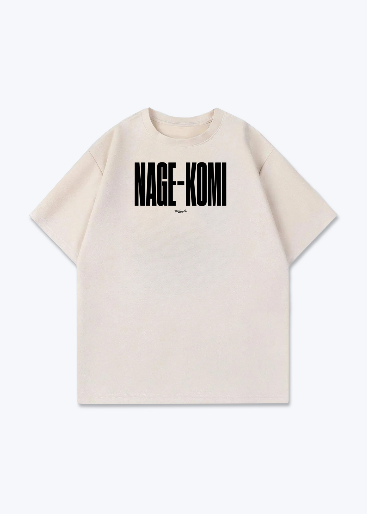 NAGE-KOMI - Oversized Shirt - Beige Front (Designed)