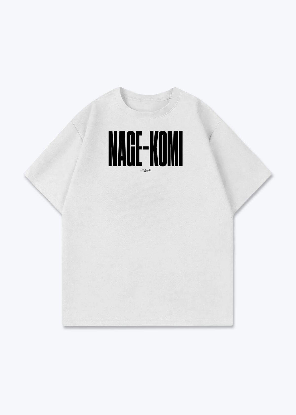 NAGE-KOMI - Oversized Shirt - White Front (Designed)