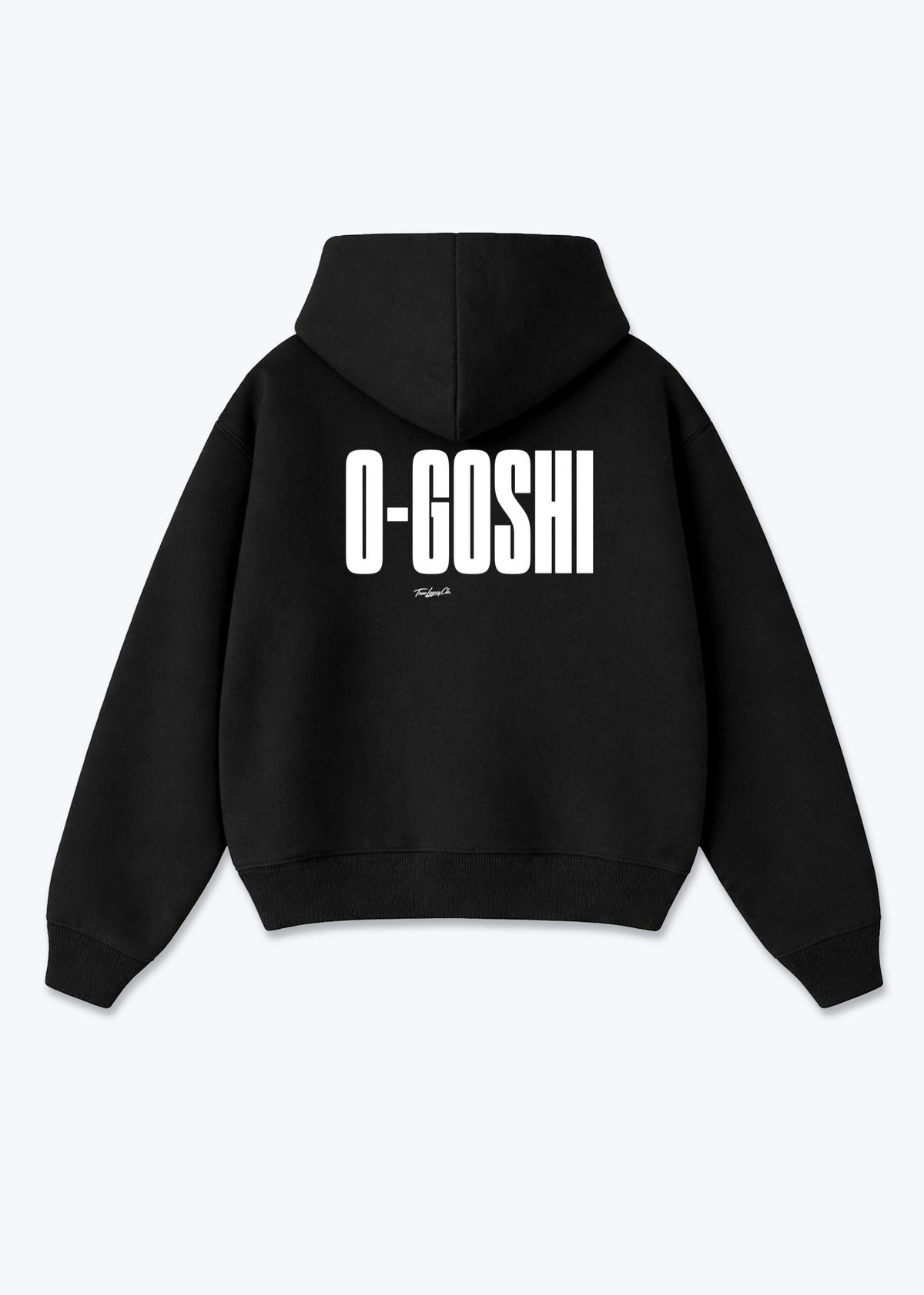 O-GOSHI - Oversized Hoodie - Black Back (Designed)