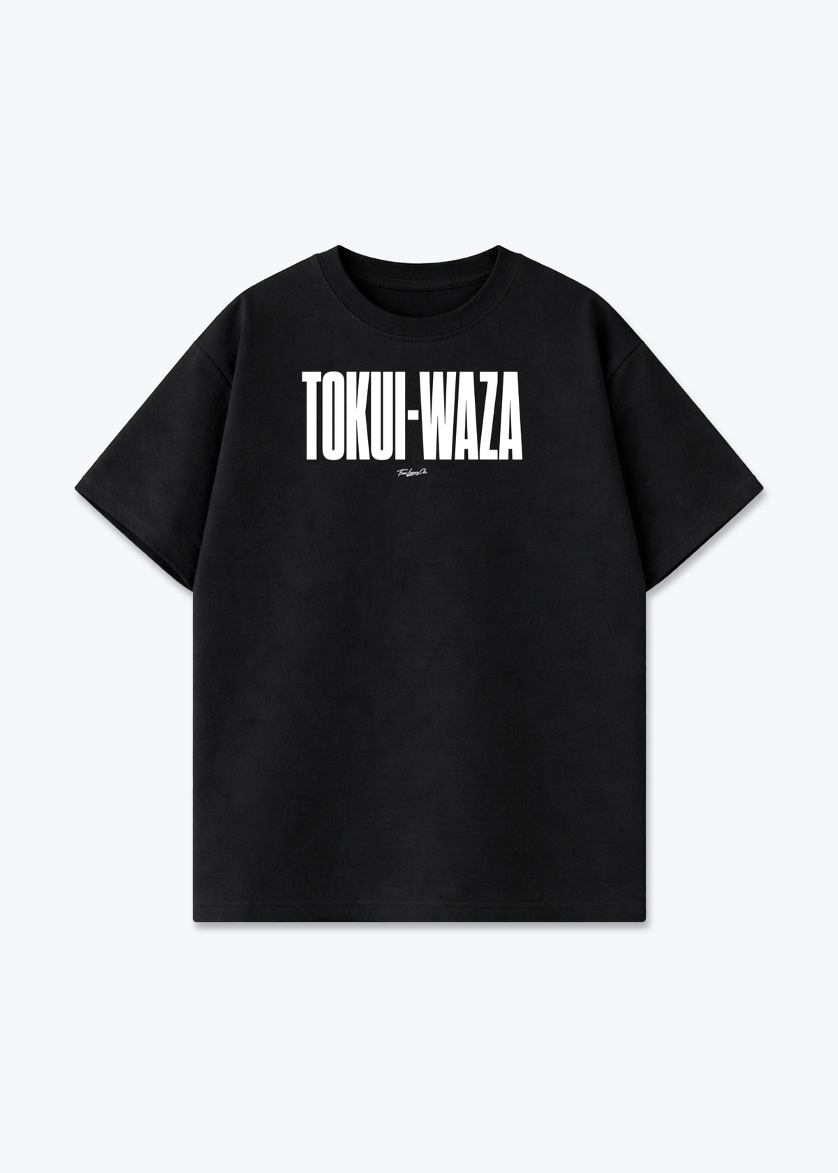 TOKUI-WAZA - Oversized Shirt - Black Front (Designed)