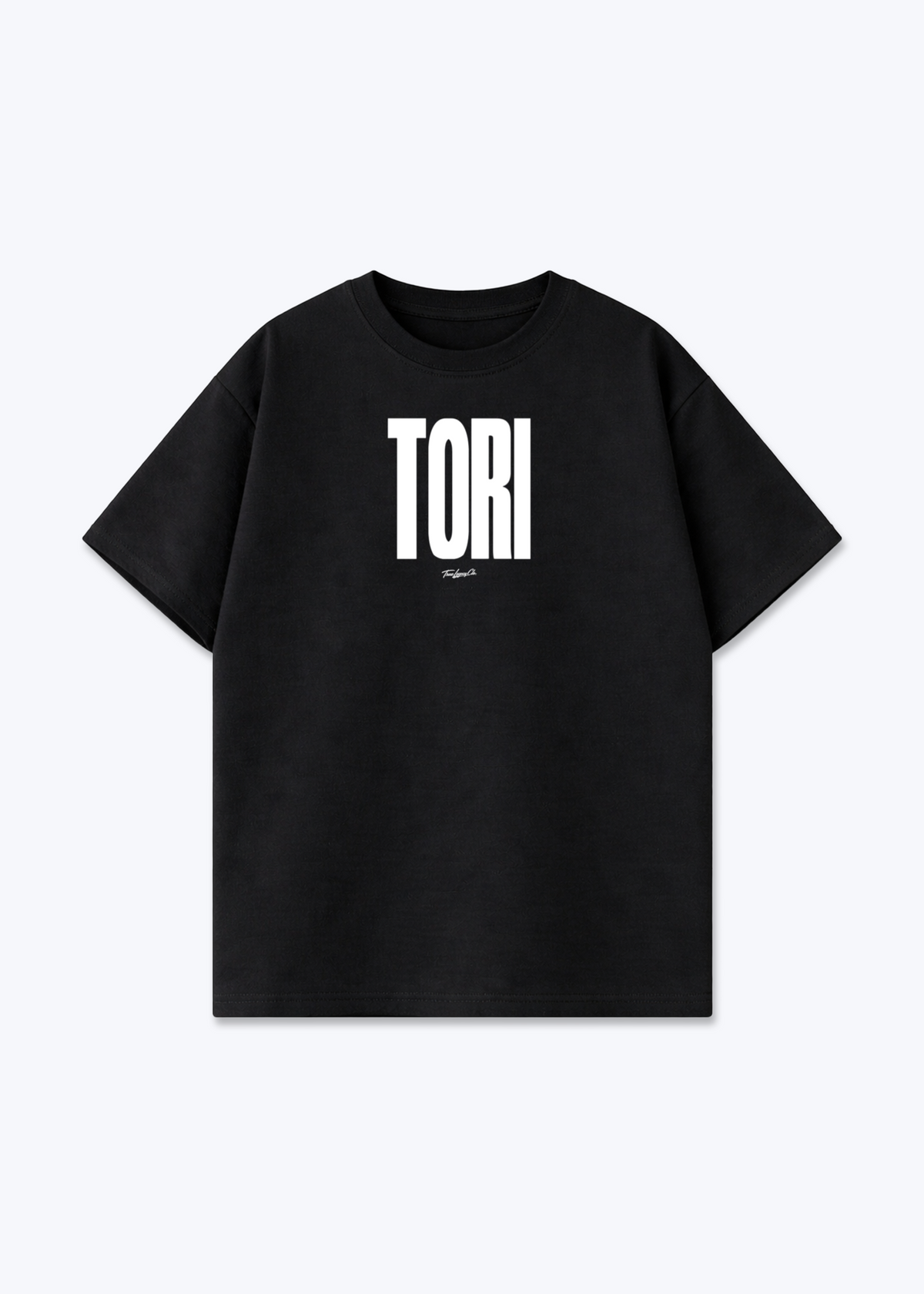 TORI - Oversized Shirt - Black Front (Designed)