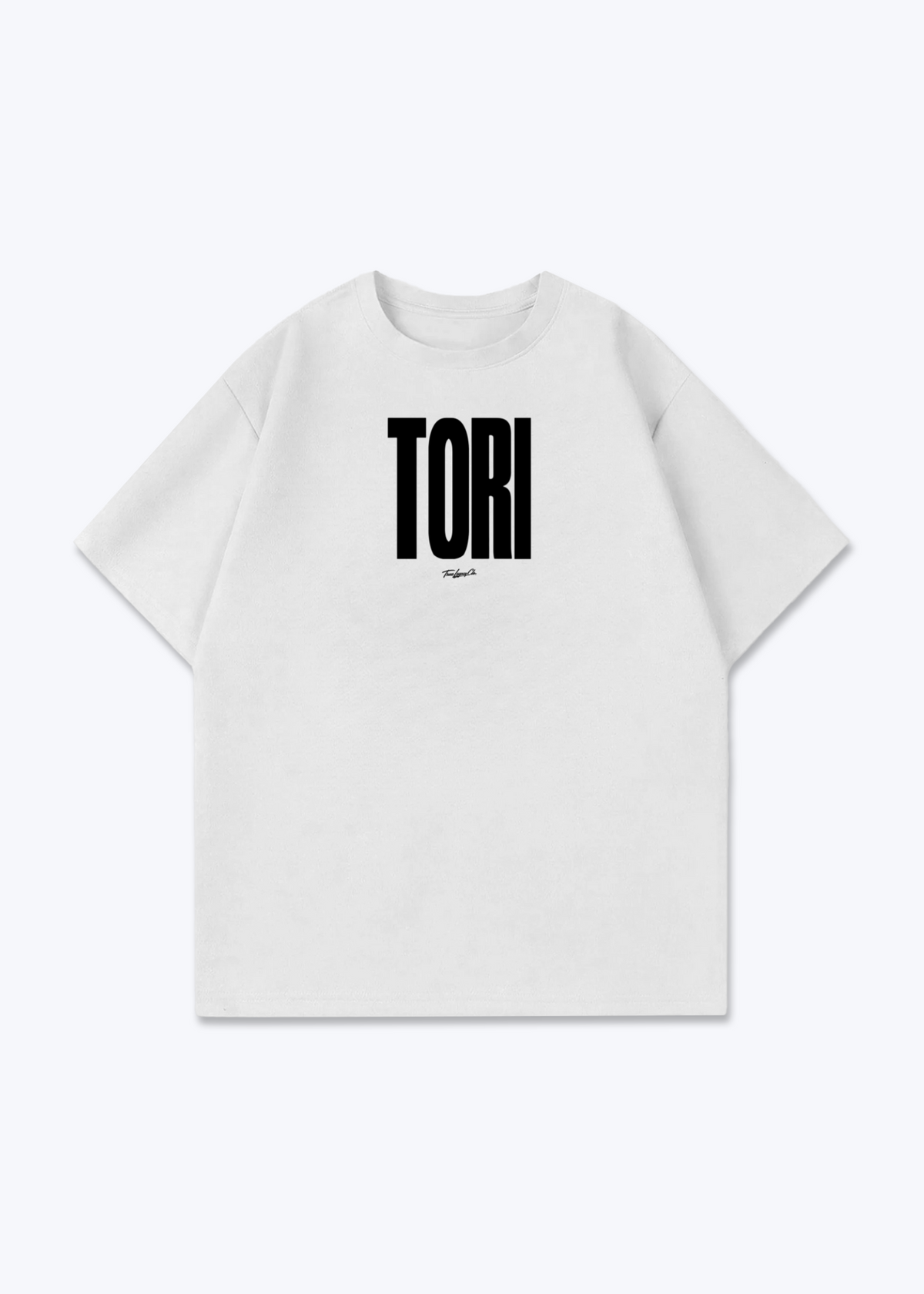 TORI - Oversized Shirt - White Front (Designed)
