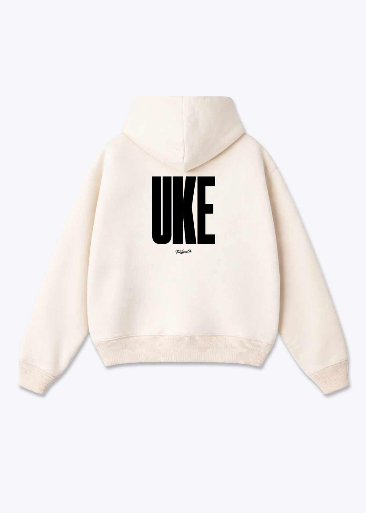 UKE - Oversized Hoodie - Beige Back (Designed)