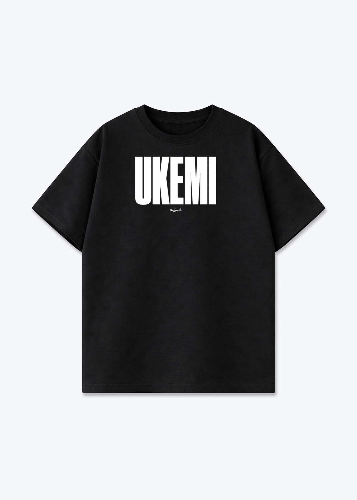 UKEMI - Oversized Shirt - Black Front (Designed)