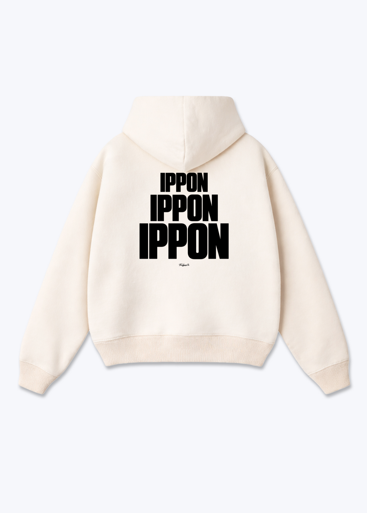 IPPON PYRAMIDE - Oversized Hoodie - Beige Back (Designed)