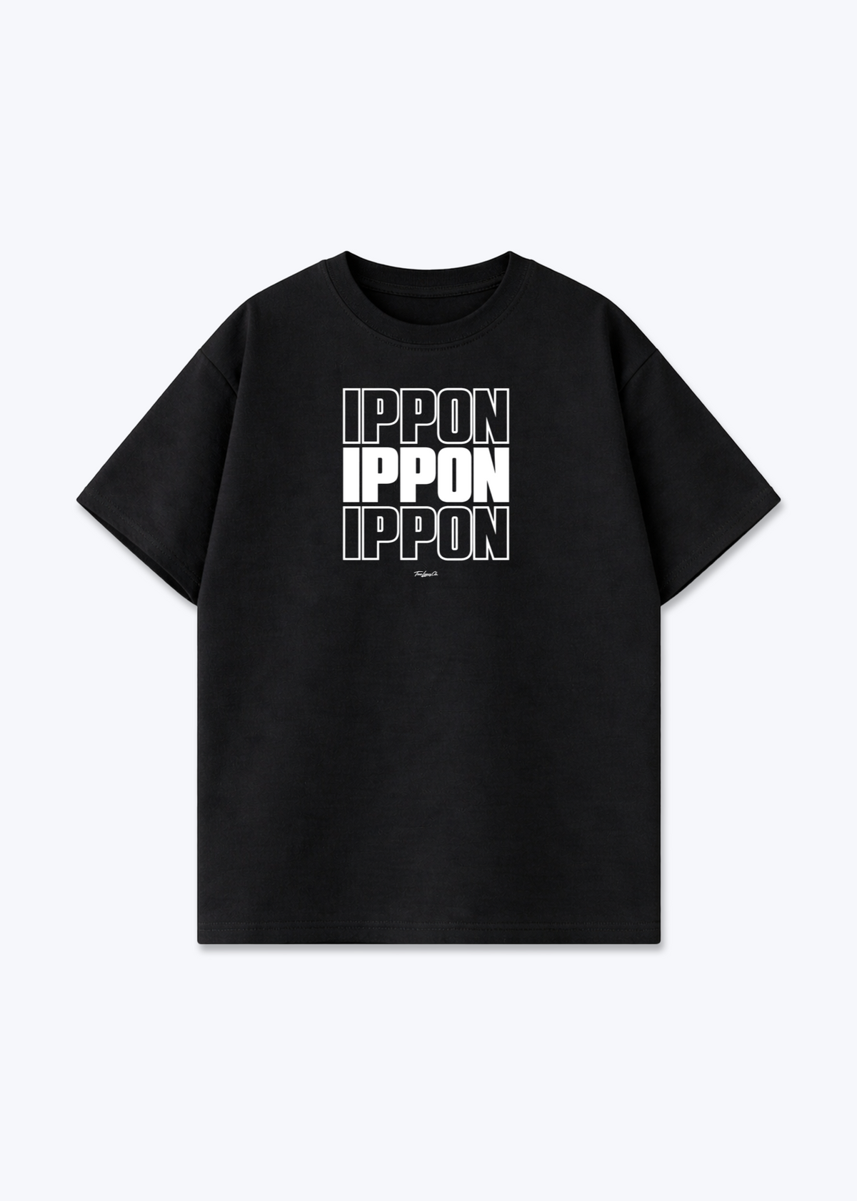 IPPON STACK - Oversized Shirt - Black Front (Designed)