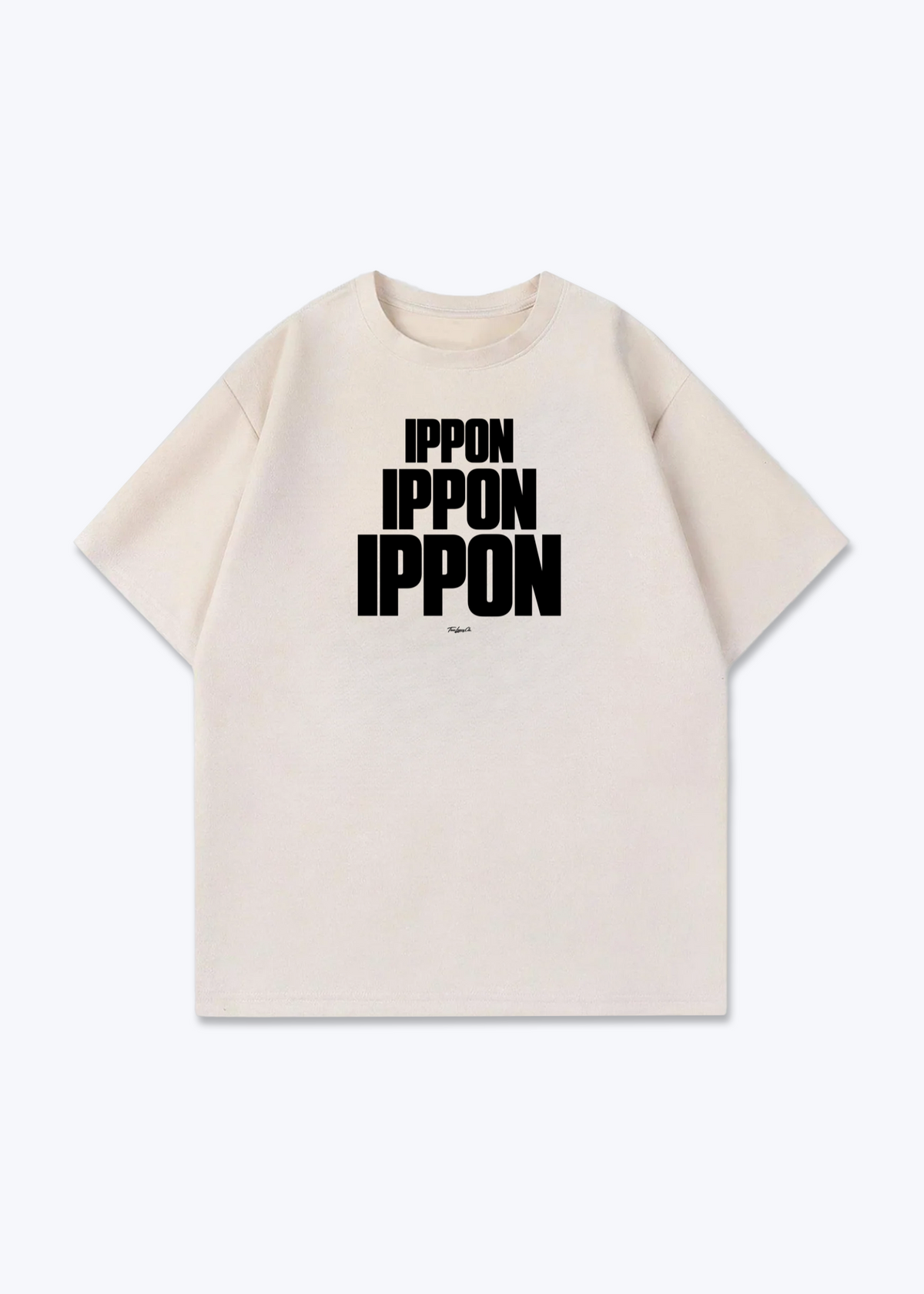 IPPON PYRAMIDE - Oversized Shirt - Beige Front (Designed)