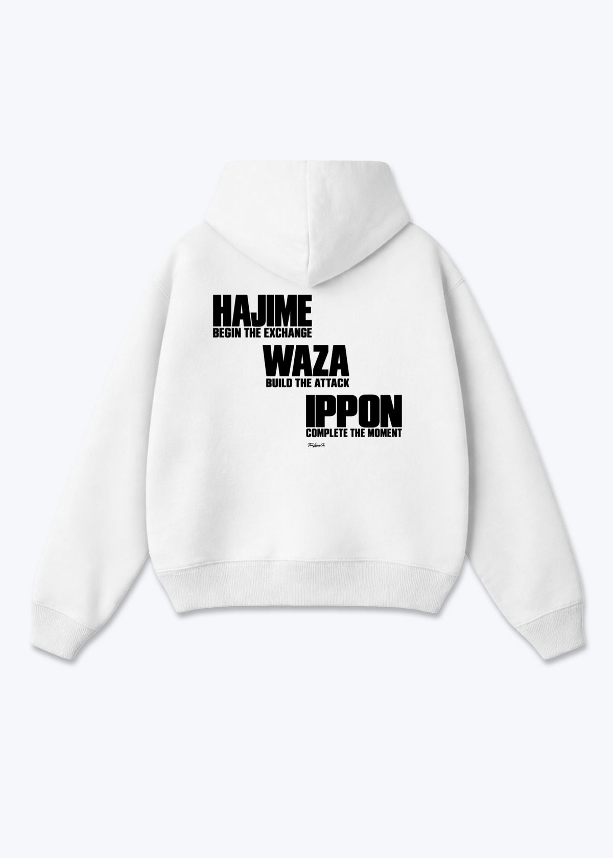 HAJIME WAZA IPPON - Oversized Hoodie - White Back (Designed)