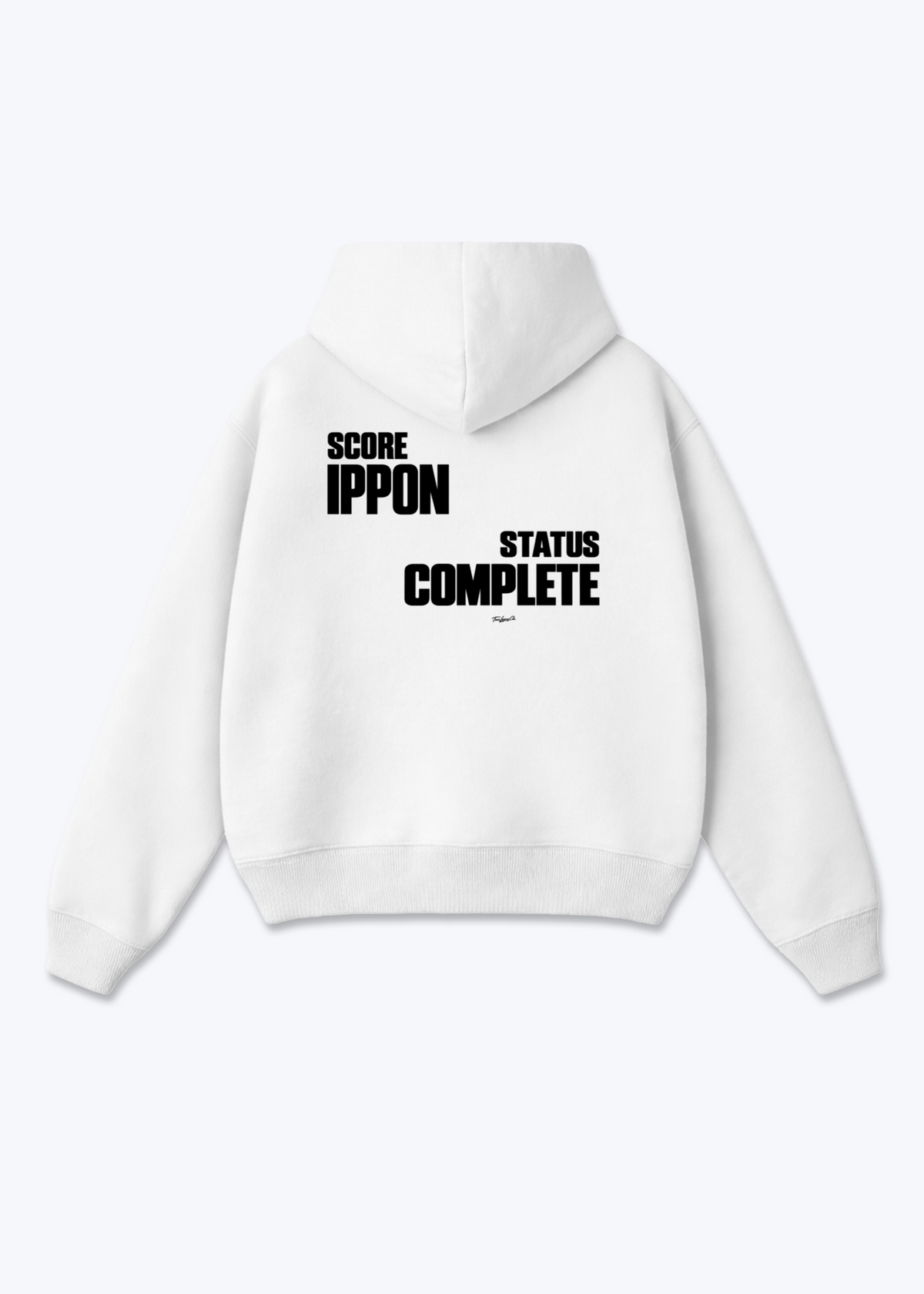SCORE IPPON STATUS COMPLETE - Oversized Hoodie - White Back (Designed)