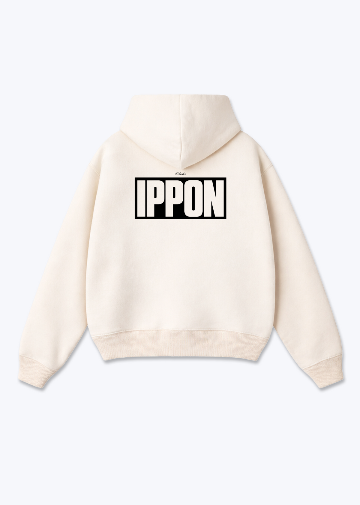 IPPON SCOREBOARD - Oversized Hoodie - Beige Back (Designed)