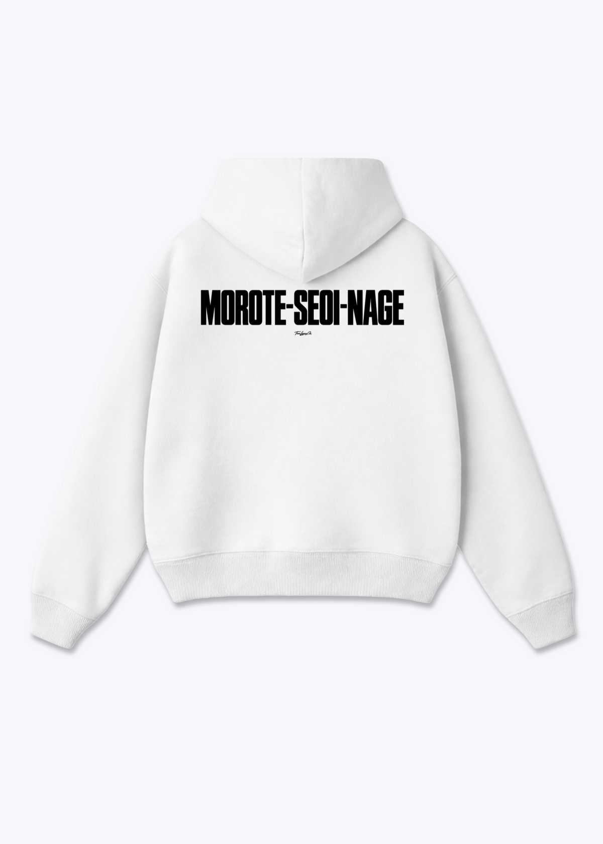 MOROTE-SEOI-NAGE - Oversized Hoodie - White Back (Designed)