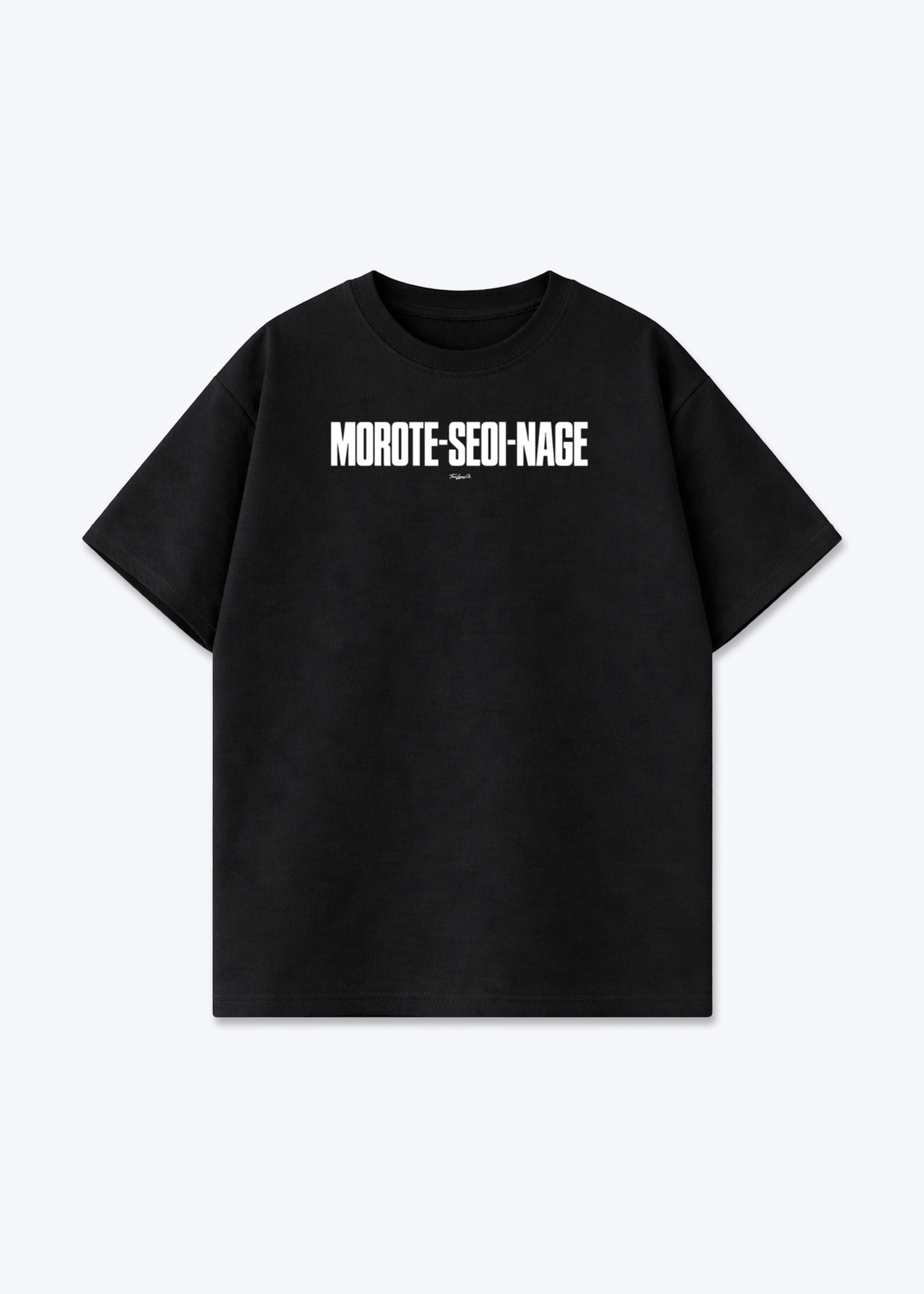 MOROTE-SEOI-NAGE - Oversized Shirt - Black Front (Designed)