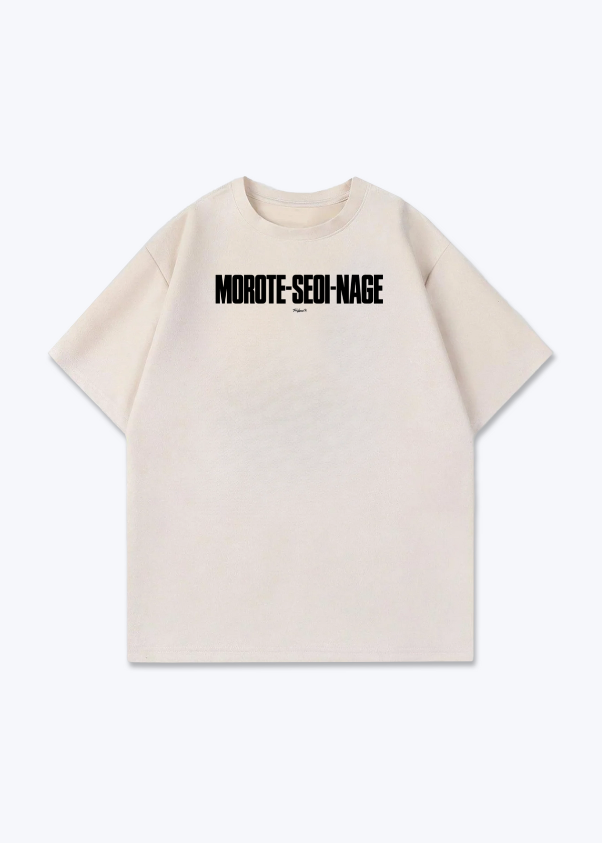 MOROTE-SEOI-NAGE - Oversized Shirt - Beige Front (Designed)