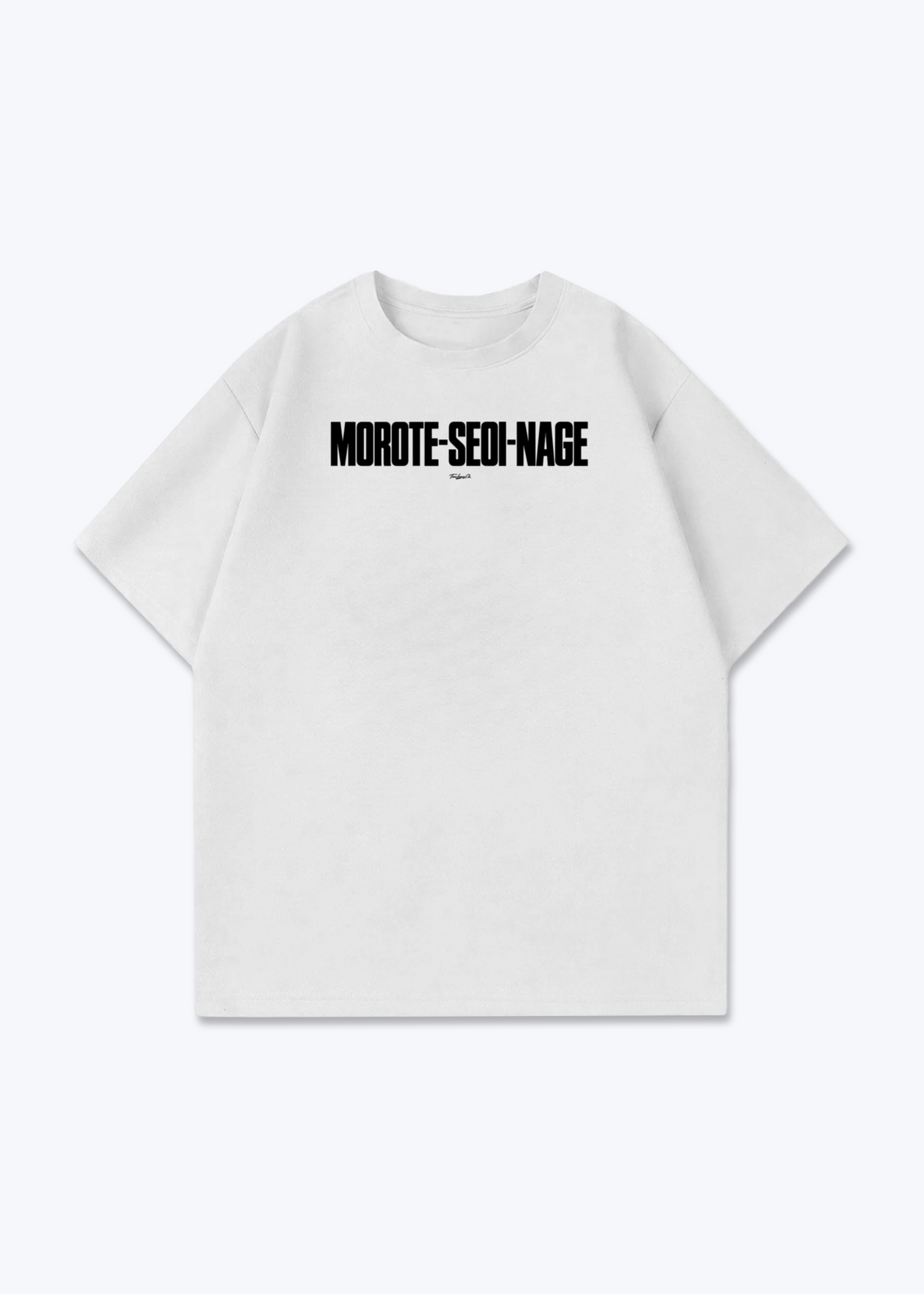 MOROTE-SEOI-NAGE - Oversized Shirt - White Front (Designed)