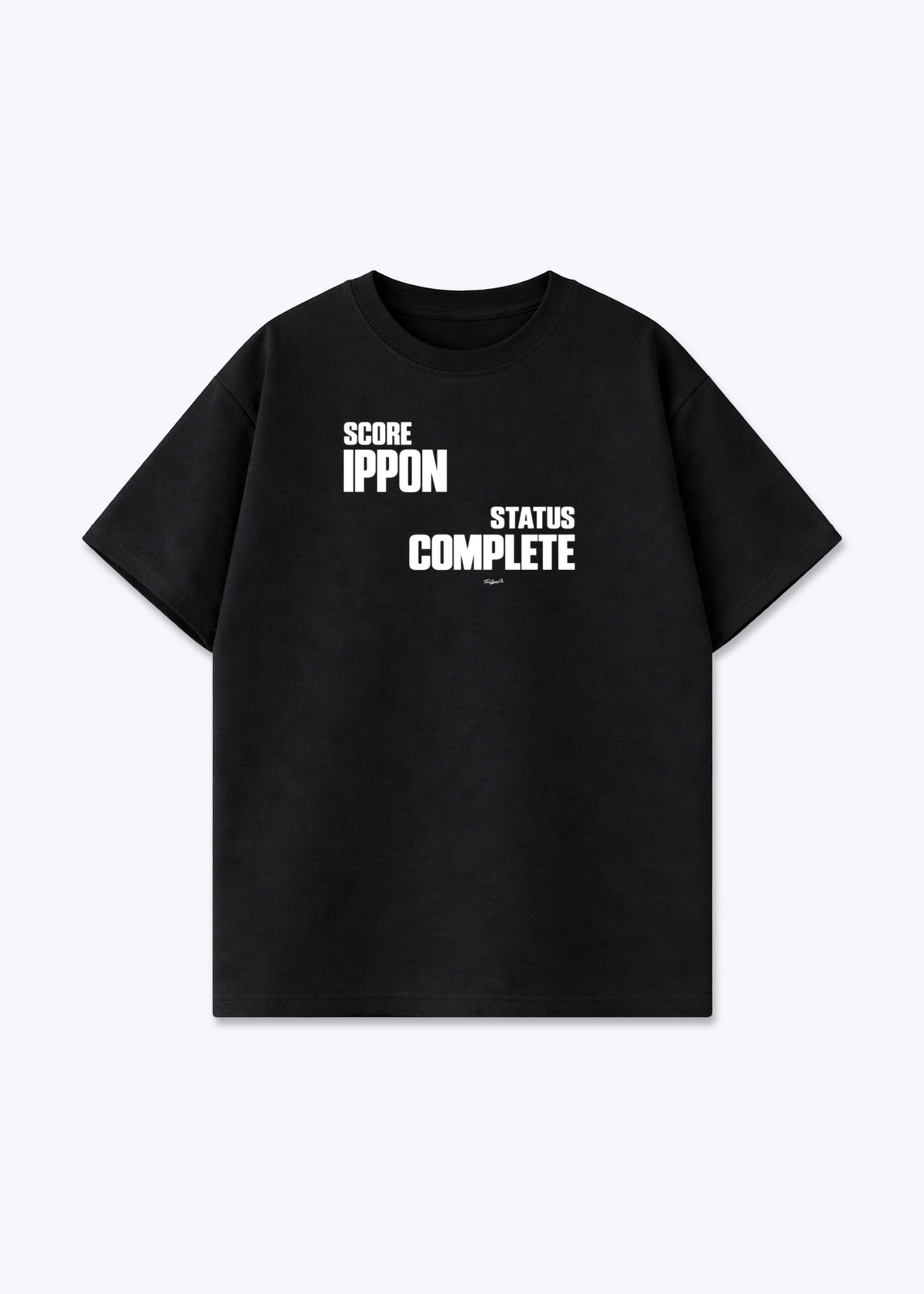 SCORE IPPON STATUS COMPLETE - Oversized Shirt - Black Front (Designed)