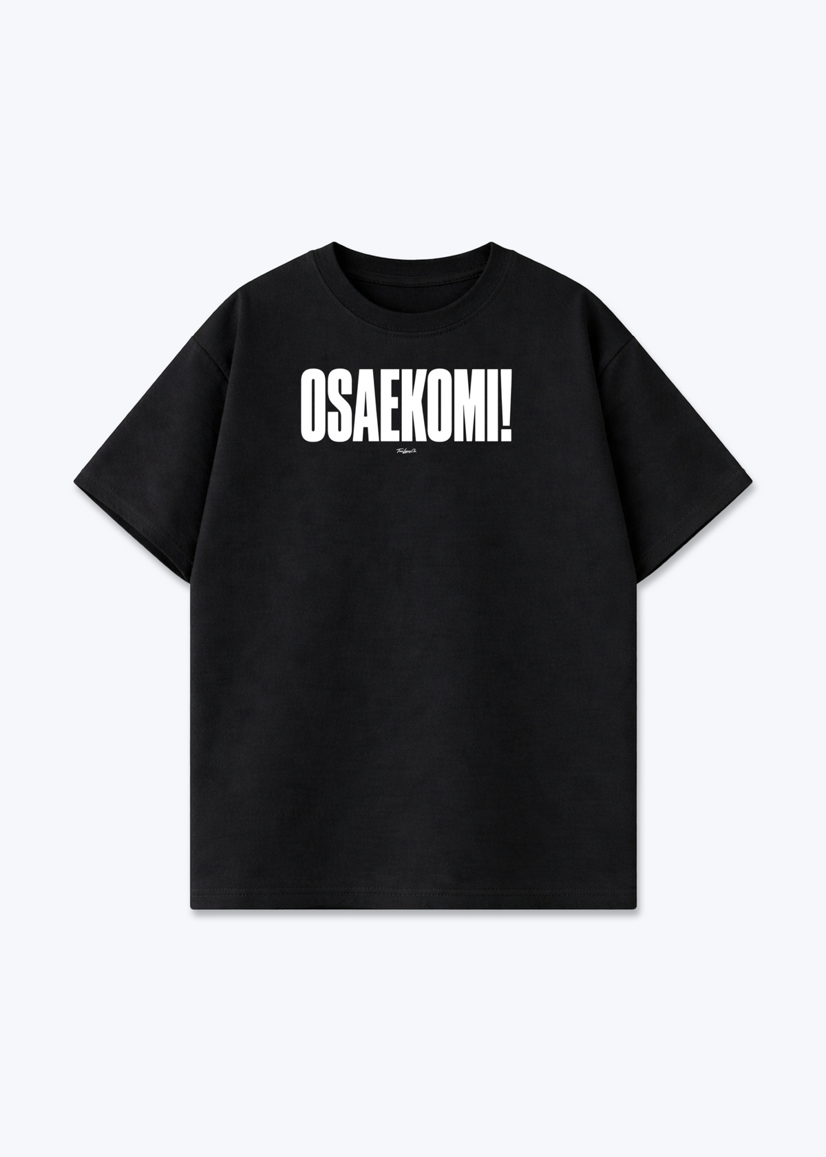 OSAEKOMI - Oversized Shirt - Black Front (Designed)