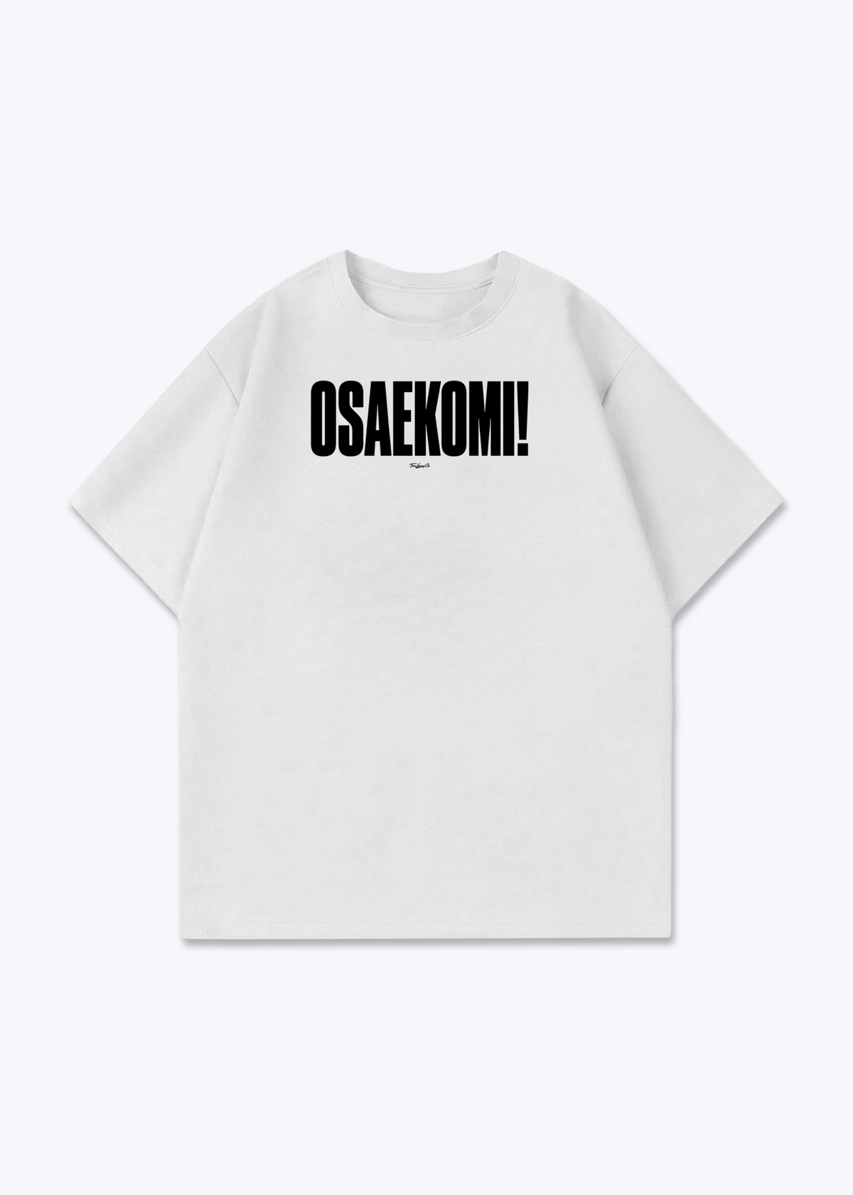 OSAEKOMI - Oversized Shirt - White Front (Designed)