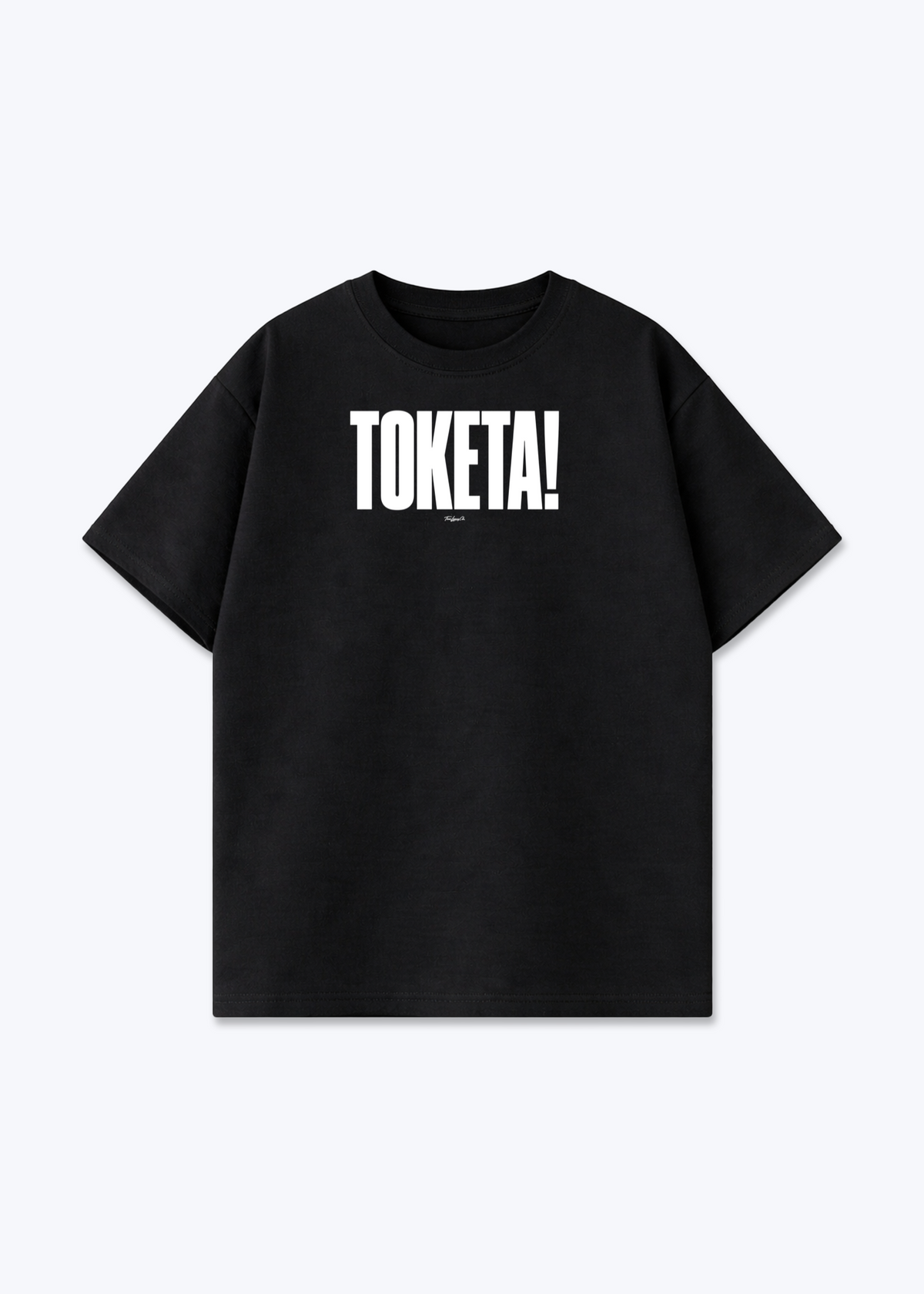 TOKETA - Oversized Shirt - Black Front (Designed)