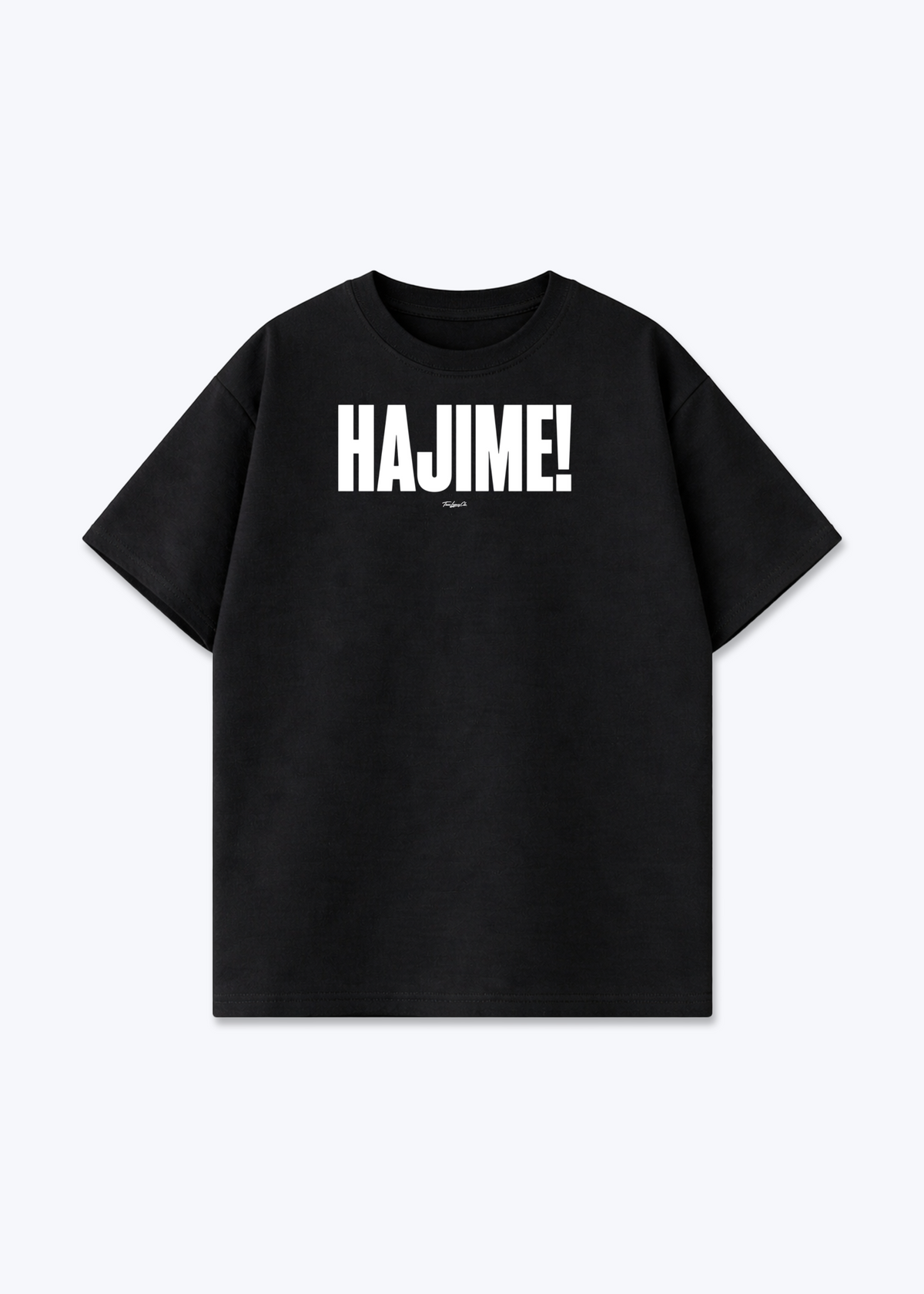 HAJIME - Oversized Shirt - Black Front (Designed)