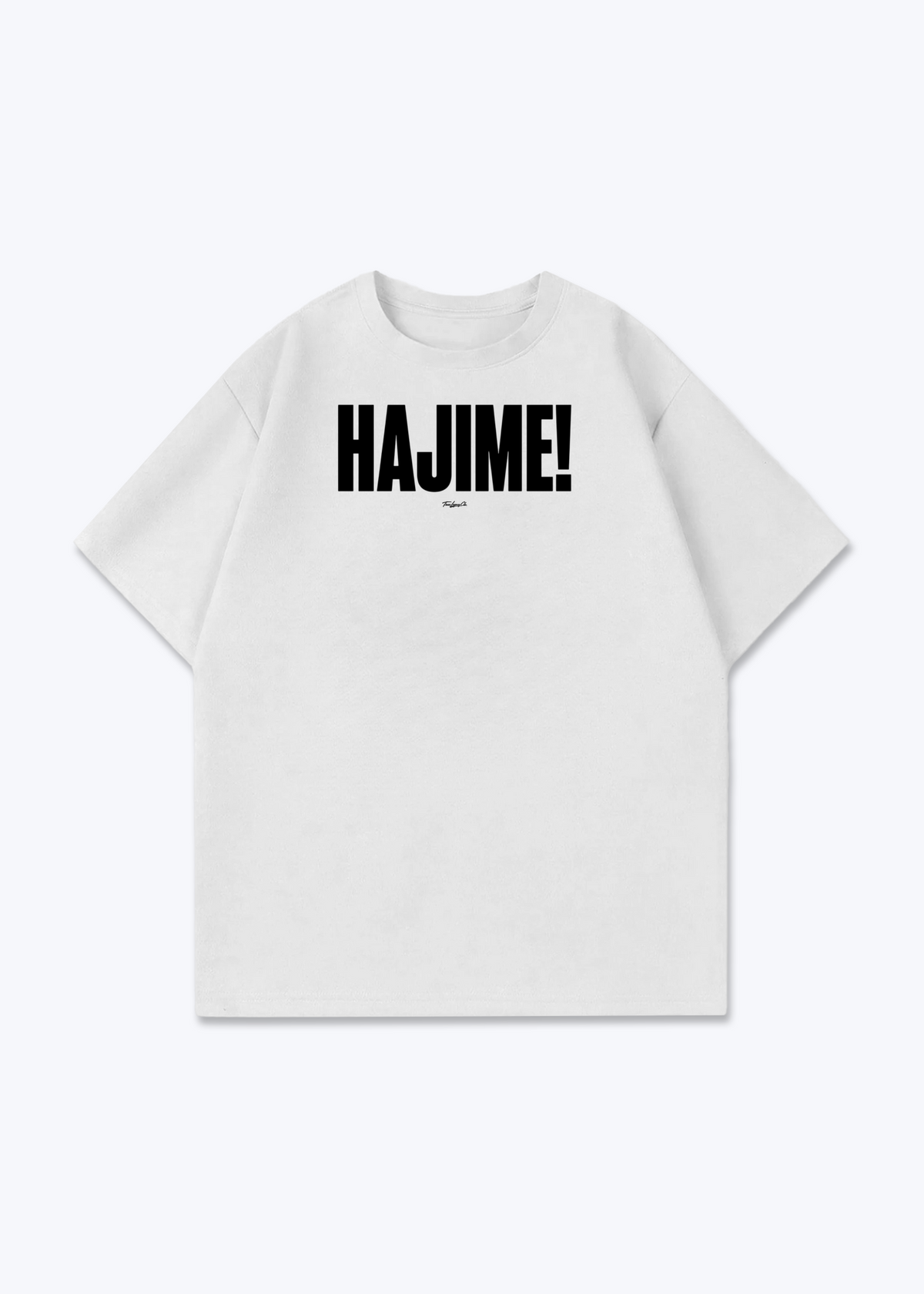 HAJIME - Oversized Shirt - White Front (Designed)