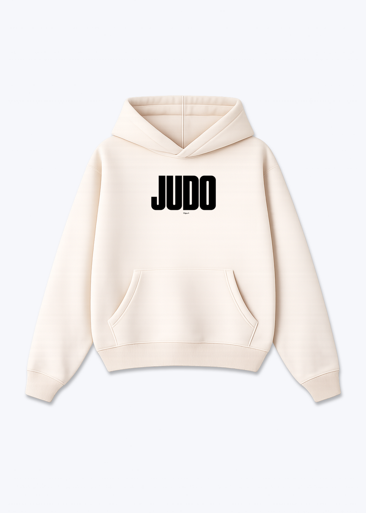 JUDO - Oversized Hoodie - Beige Front (Designed)