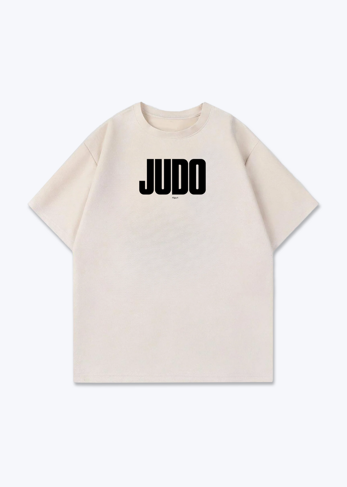 JUDO - Oversized Shirt - Beige Front (Designed)