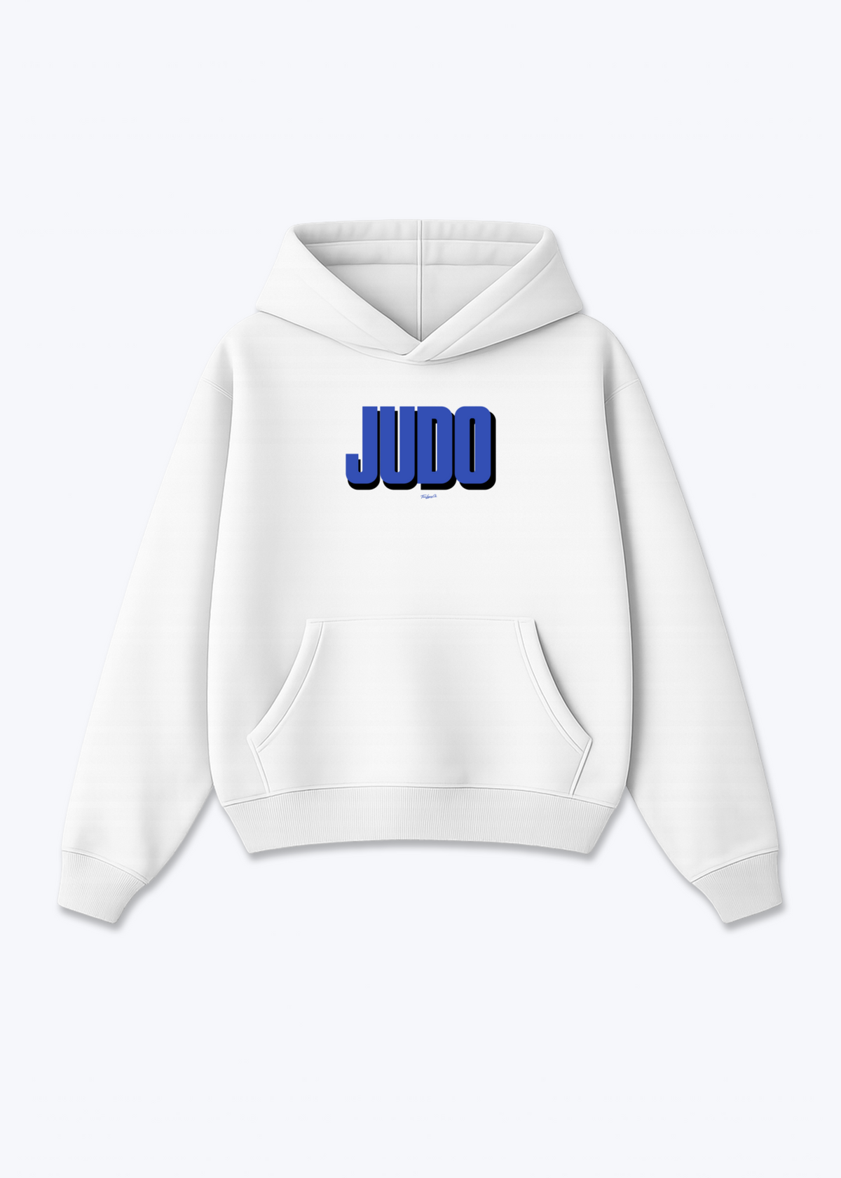 JUDO (BLUE SHADOW) - Oversized Hoodie - White Front (Designed)