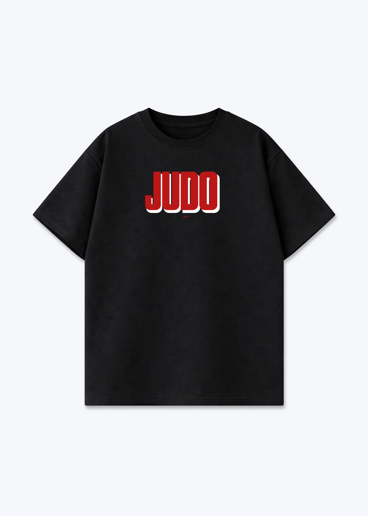 JUDO (RED SHADOW) - Oversized Shirt - Black Front (Designed)