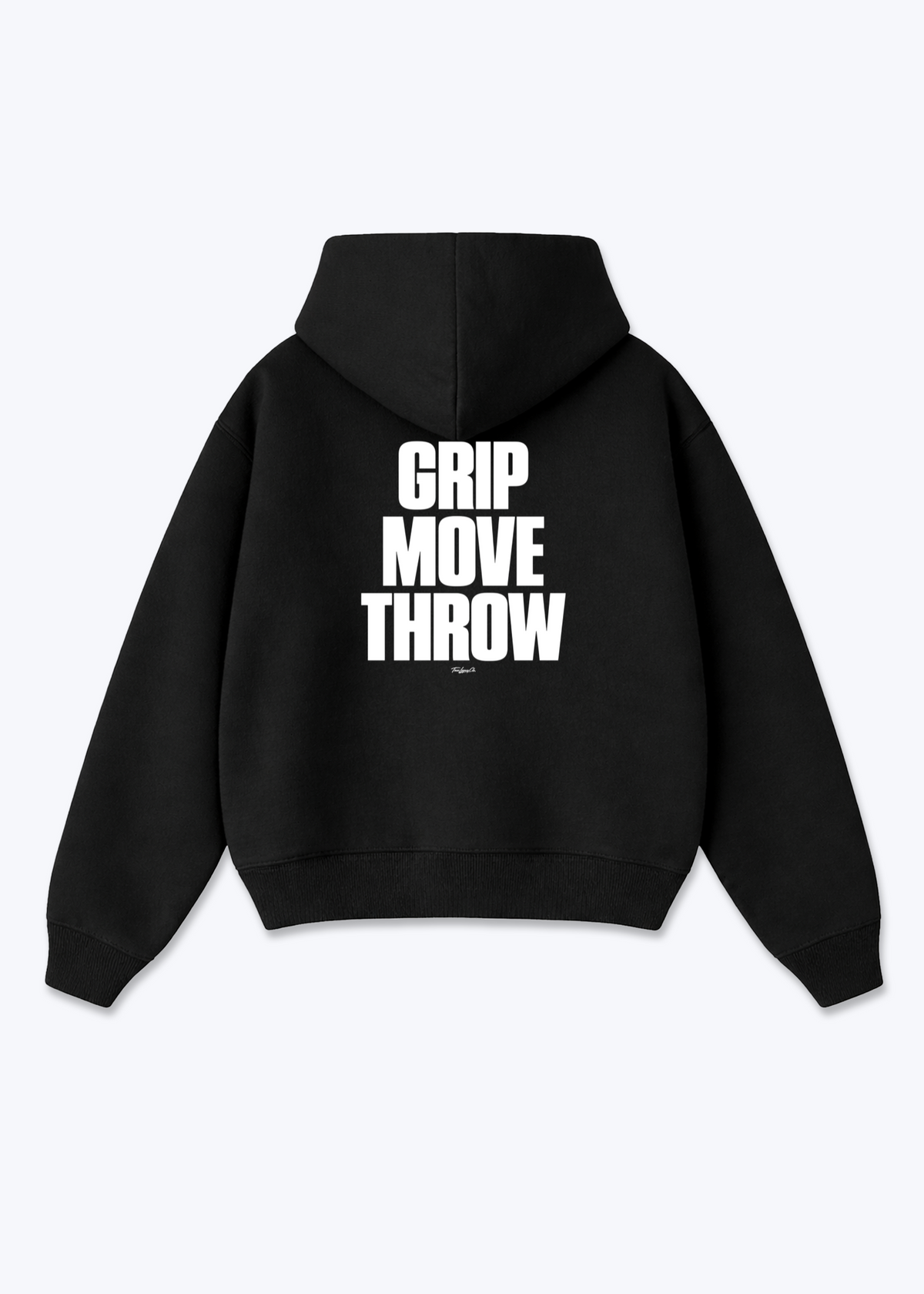 GRIP MOVE THROW - Oversized Hoodie - Black Back (Designed)